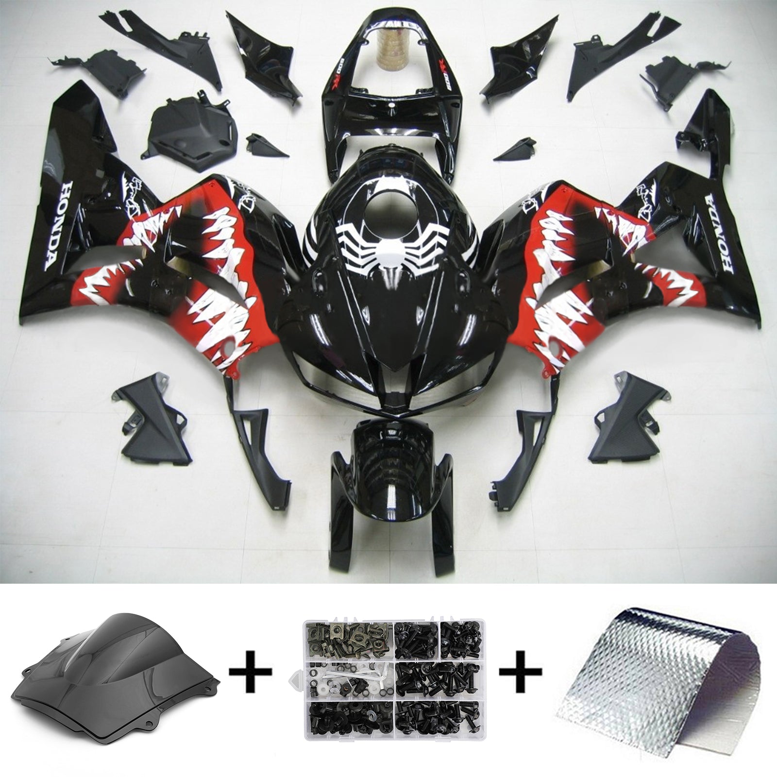2013-2023 Honda CBR600RR F5 vstrekovanie Kit karoséria Plast ABS #101