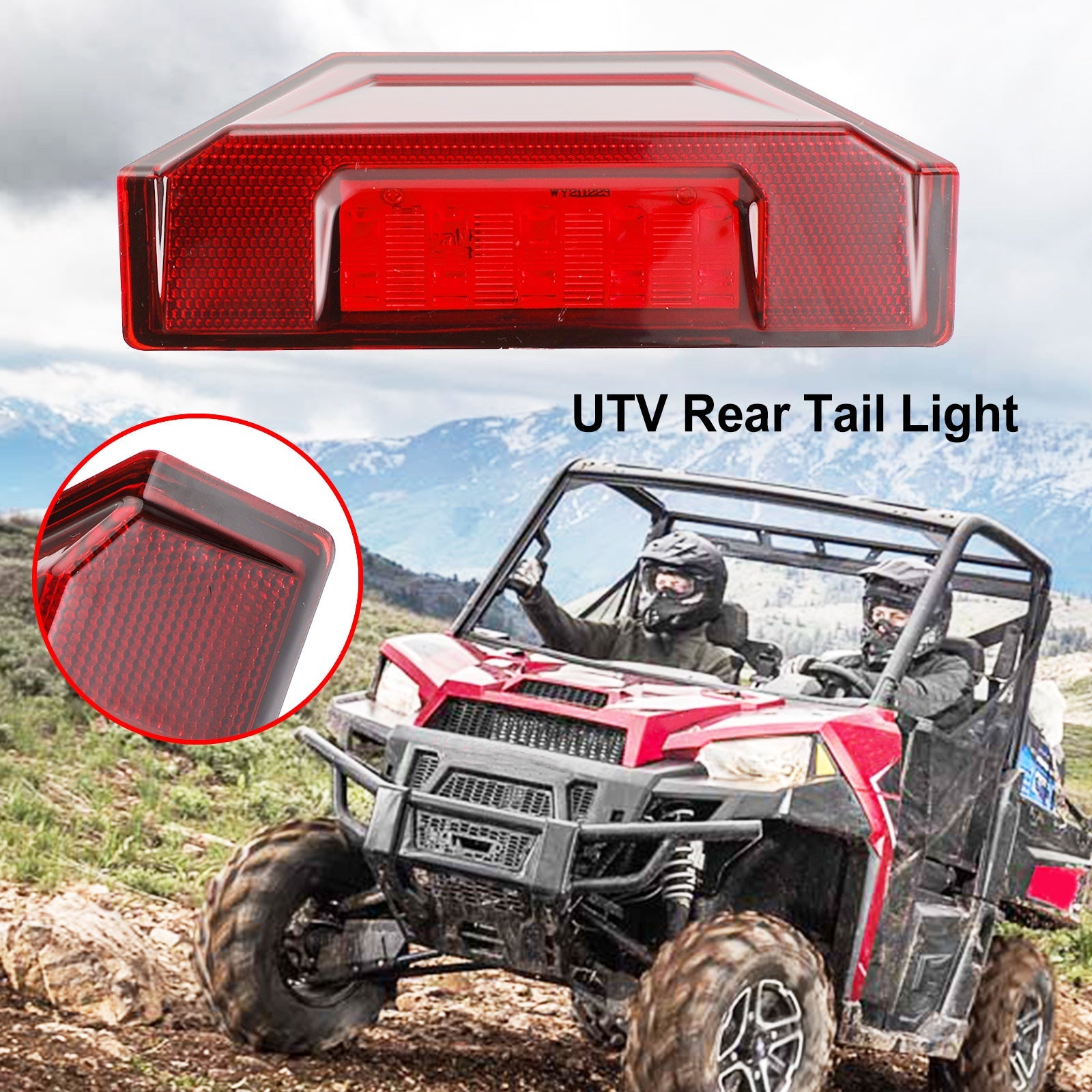 2412774 UTV TAIL Light for Polaris Ranger Crew 570 XP 900 Allmänt 2013-2020 Generic