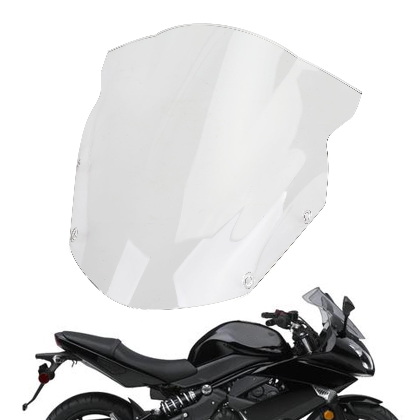 Vindrutan vindruta vindskydd för Kawasaki ninja 650 ER6F 2009-2011 Generic