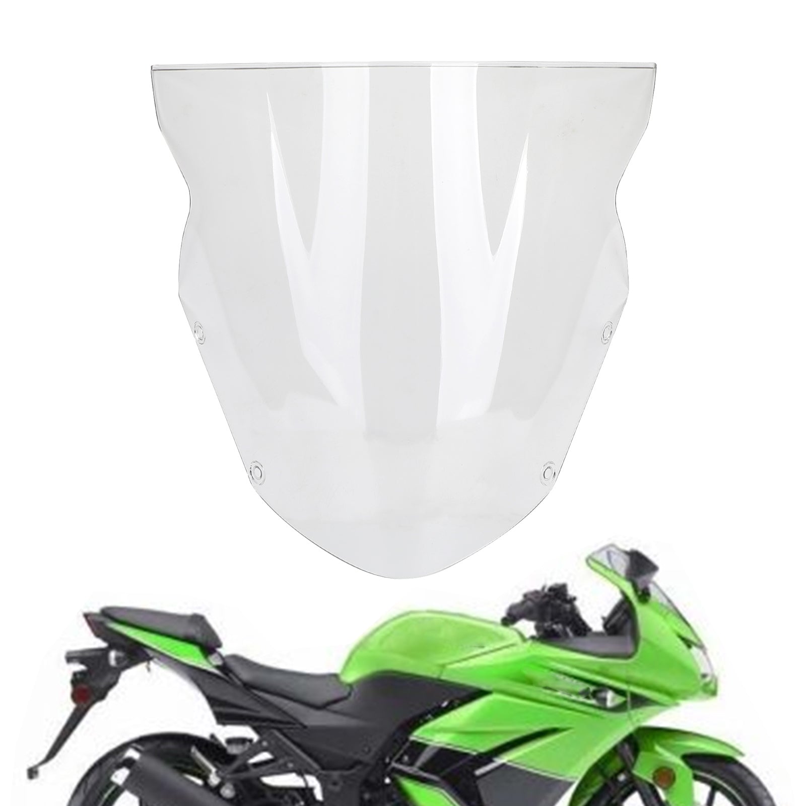 Vindrutan vindruta vindskydd för Kawasaki ninja 650 ER6F 2009-2011 Generic