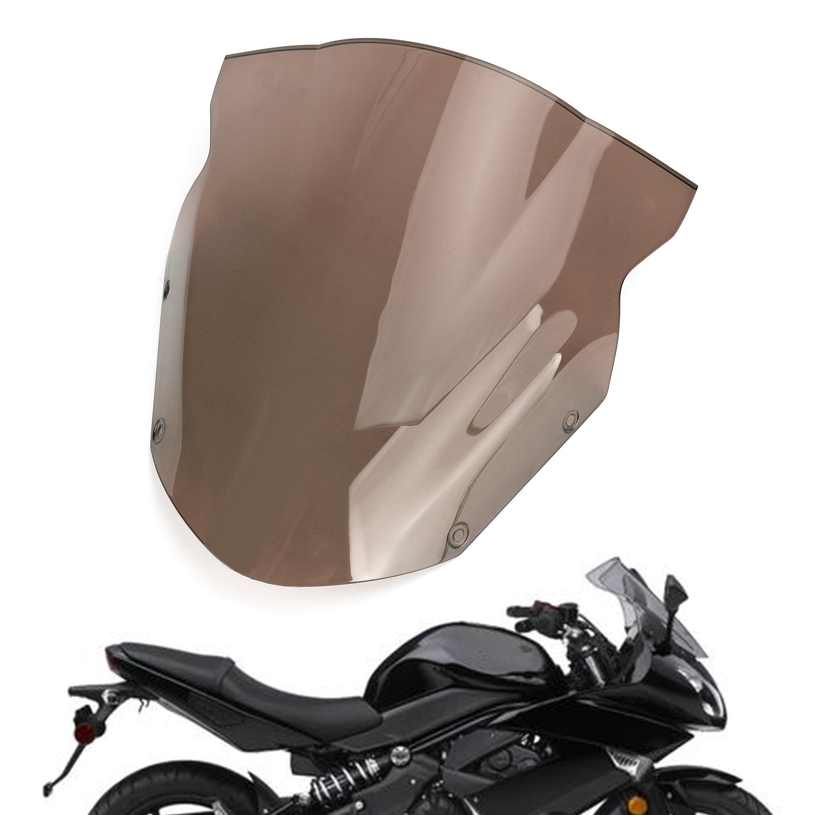 Vindrutan vindruta vindskydd för Kawasaki ninja 650 ER6F 2009-2011 Generic
