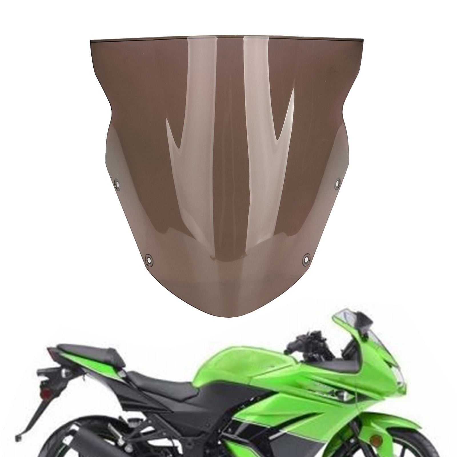 Vindrutan vindruta vindskydd för Kawasaki ninja 650 ER6F 2009-2011 Generic