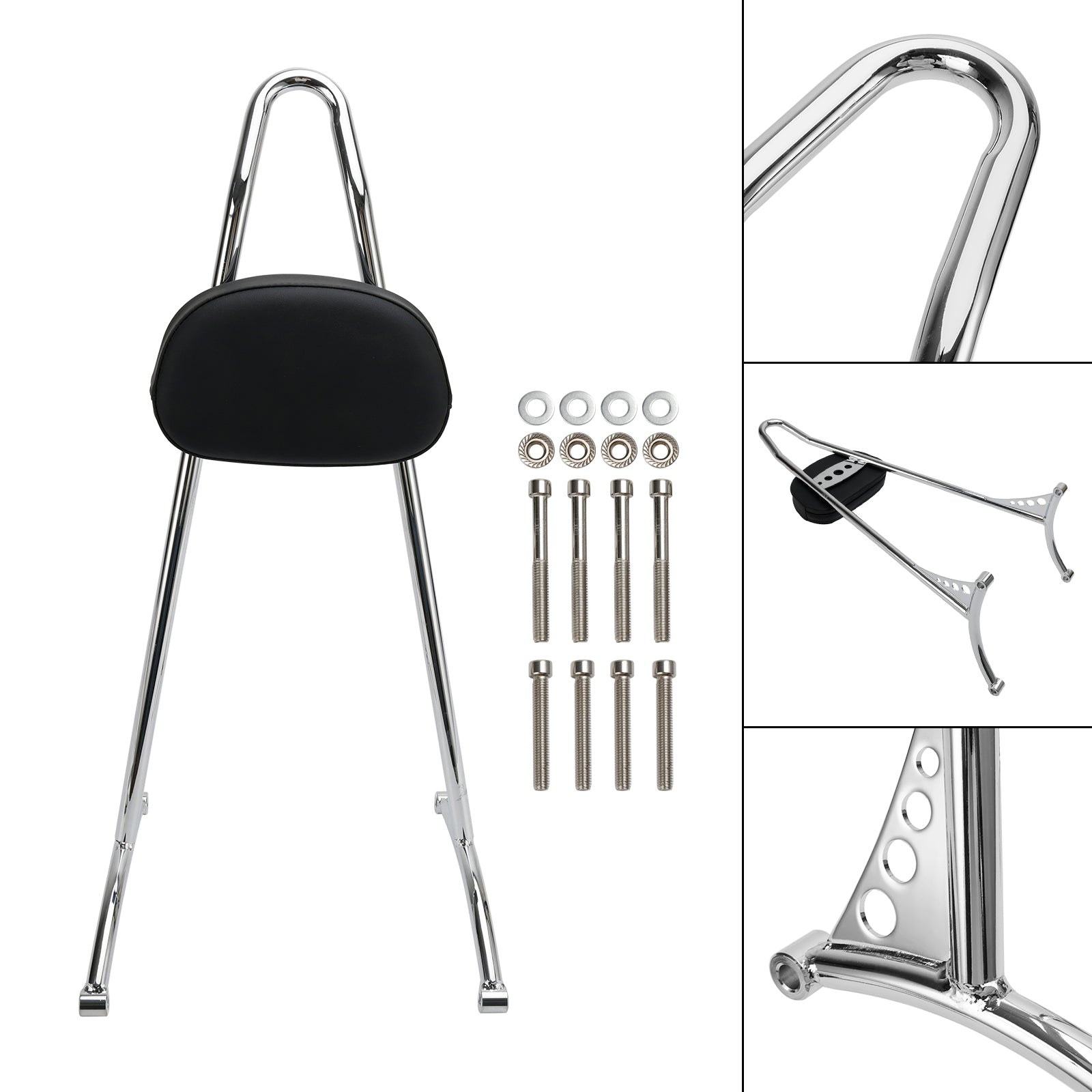 Dossier de barre Sissy passager pour Sportster Iron 883 1200 XL 48 72 2004-plus tard