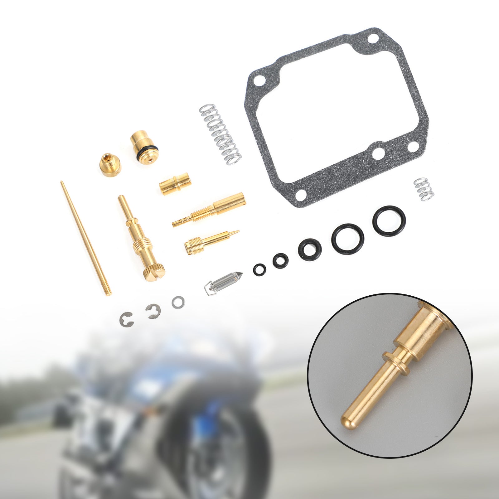 Kit de reconstrucción de carburador compatible con Suzuki Quadrunner 160 LT160E 2x4 1989-1992 genérico