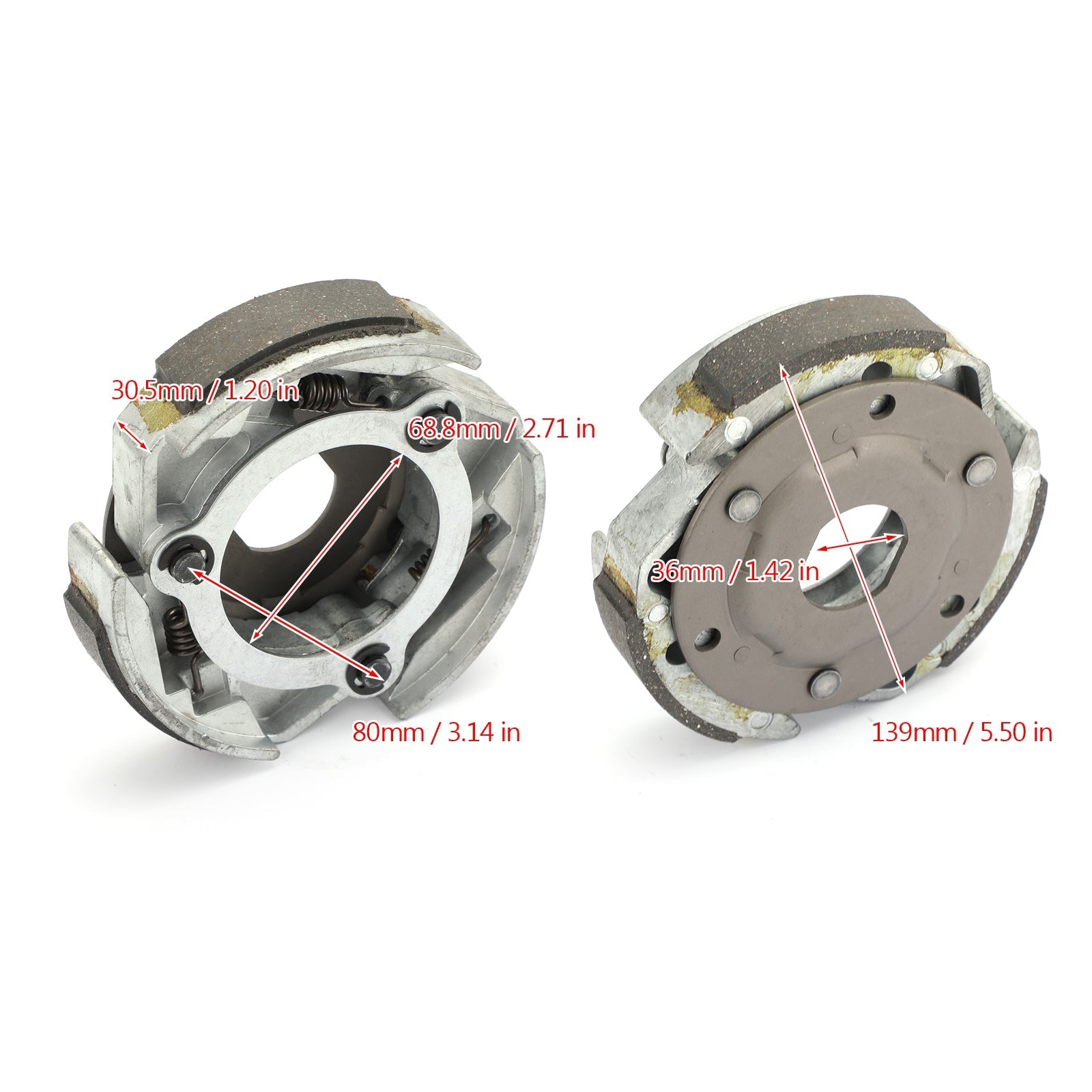 Våt kopplingsskobärare assy w/våren för Linhai ATV Bighorn Goon Aeolus 260 300 Generic