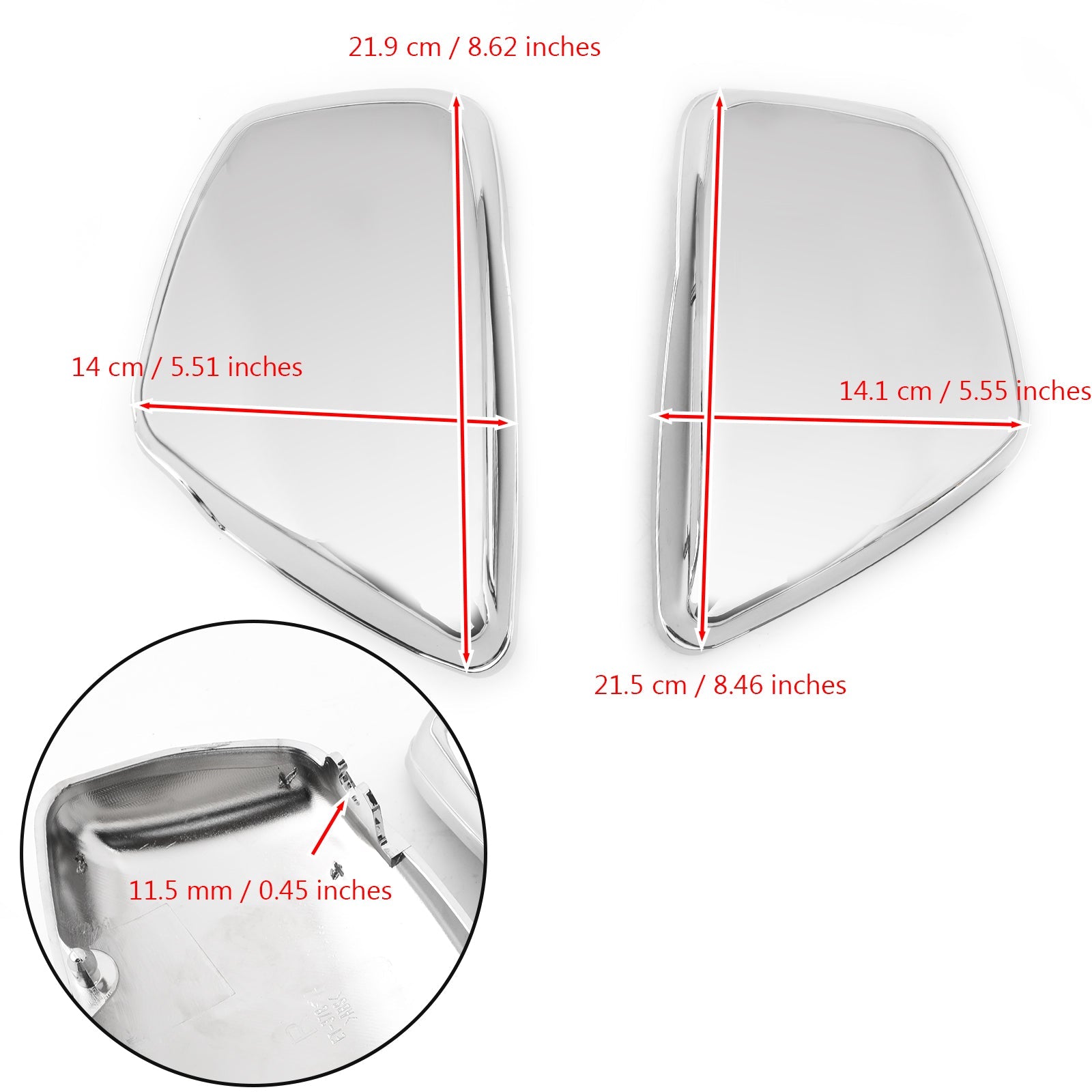 Cache latéral de batterie gauche pour Yamaha XV 700 750 1000 1100 Virago à partir de 1984&Droite