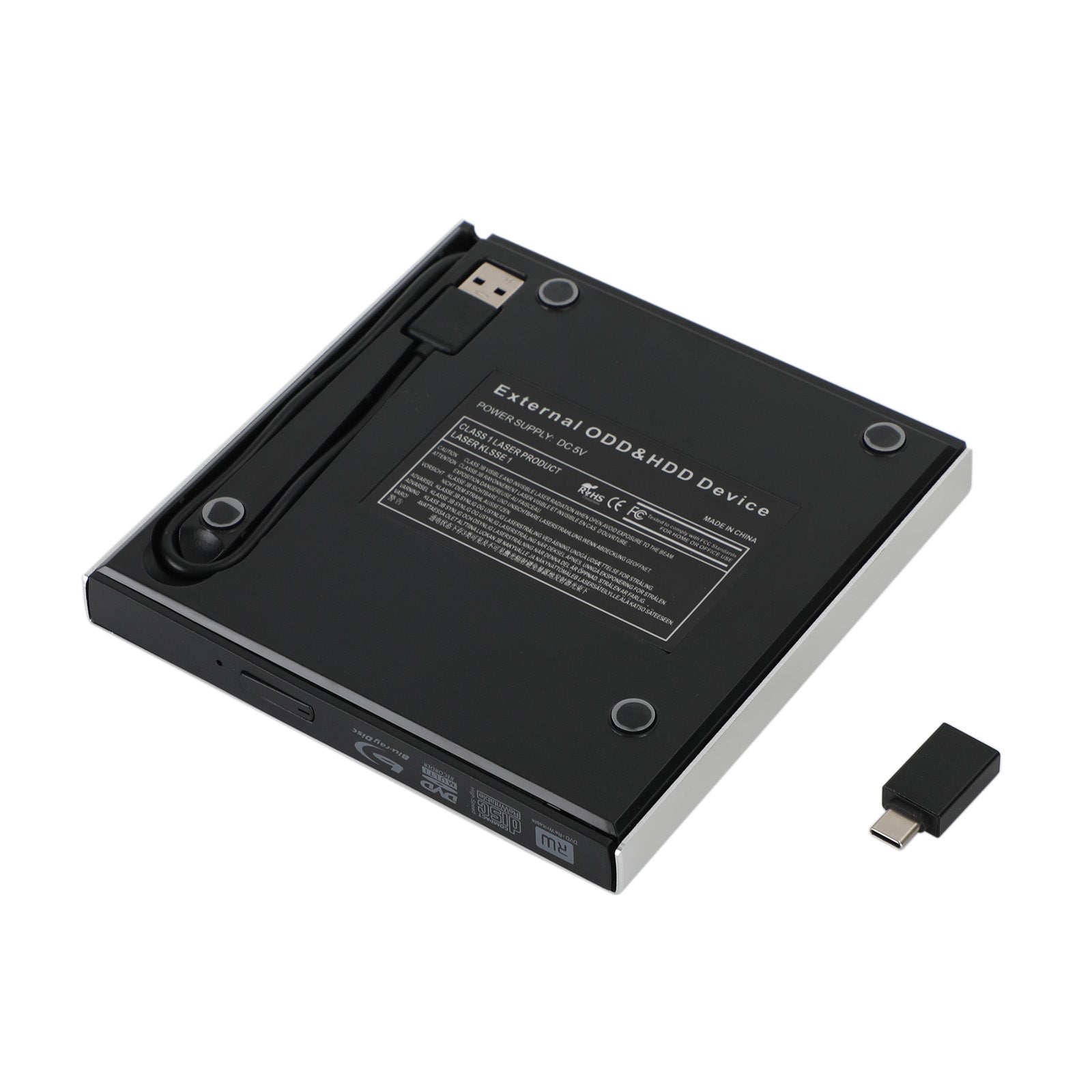 Blu Ray Drive USB 3.0 og Type-C DVD Burner Portable BD Combo Player Reader