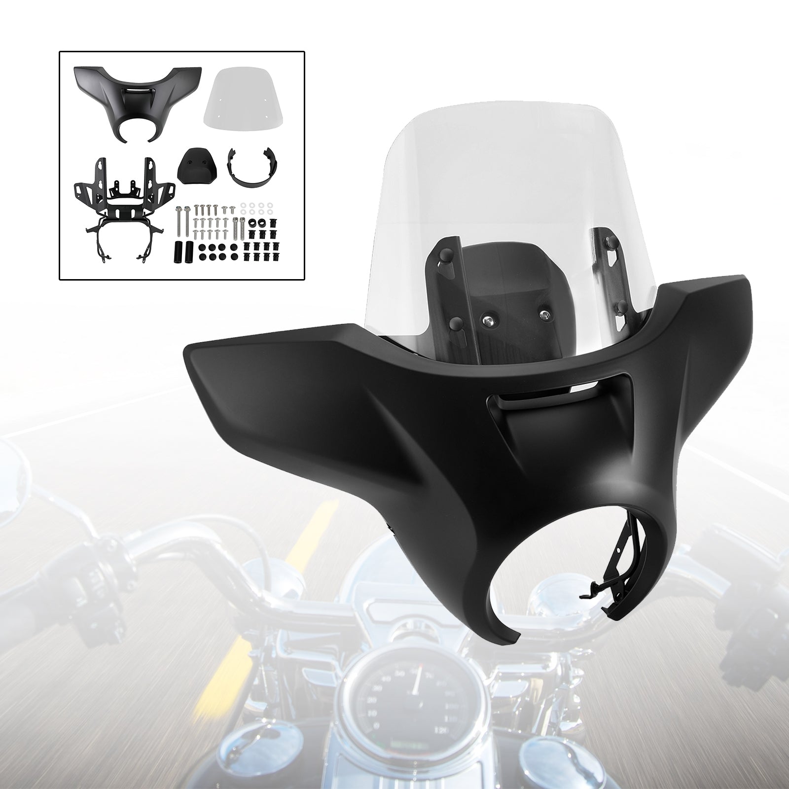 ABS Motocyklové čelné sklo čelného skla vhodné pre Honda CM1100 2021-2022 FedEx Express