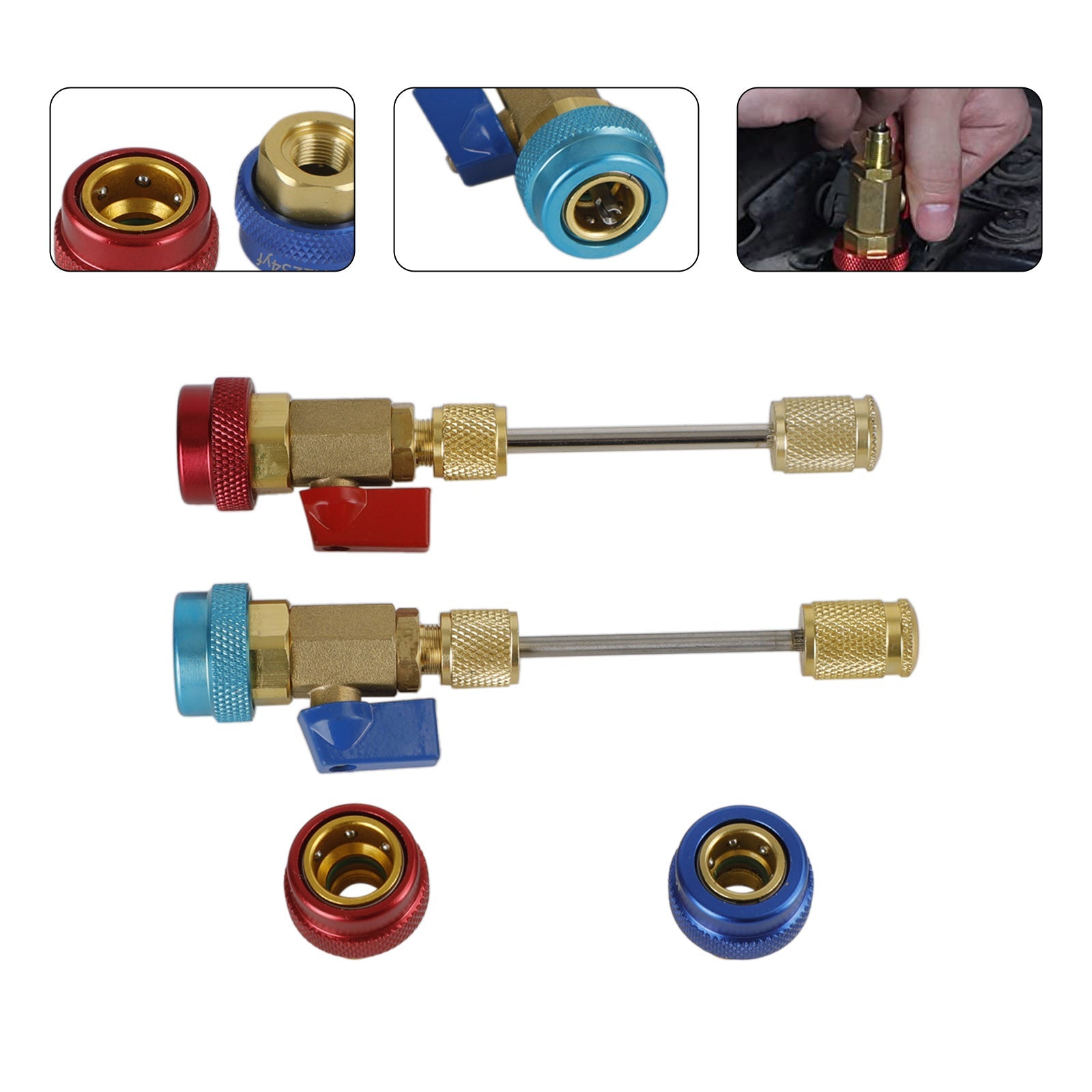 Ensemble d'outils de démontage et d'installation de noyau de Valve automobile AC R134A R1234YF