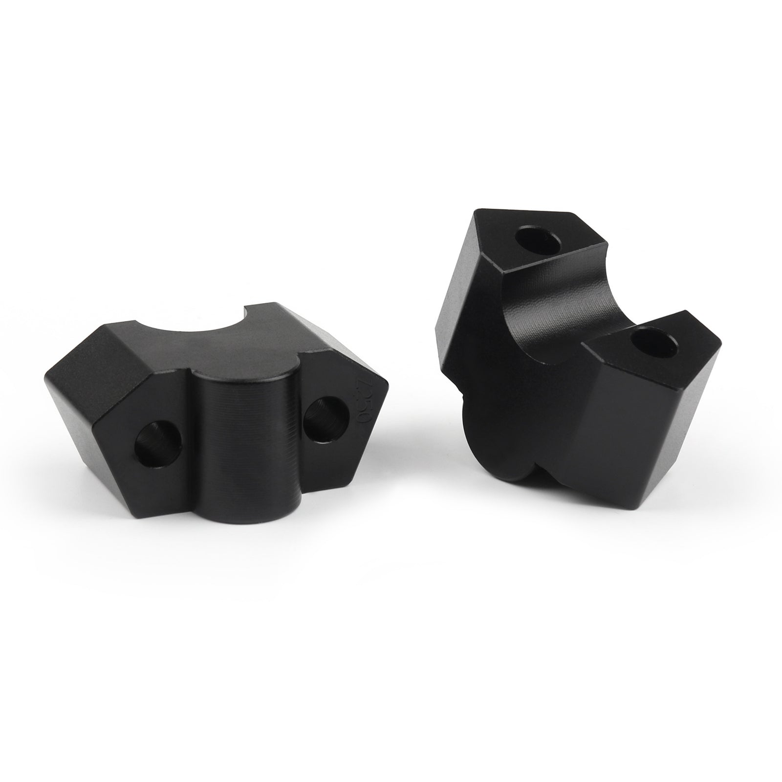 Aluminium 7/8" Colliers de fixation pour guidon de moto 22 mm pour Kawasaki Z250 BLK