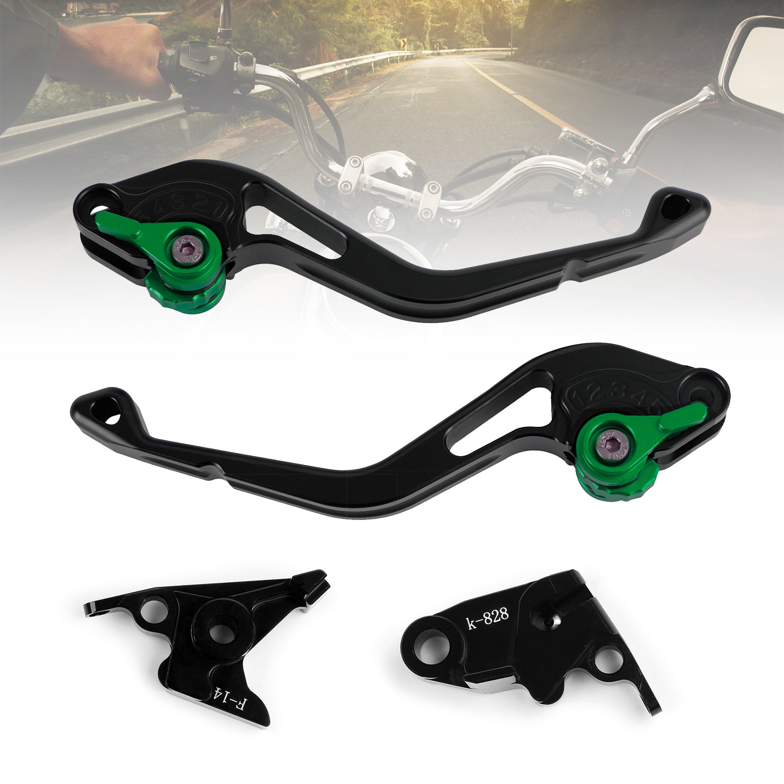 Kawasaki ZZR600 ZX6R ZX9R ZX10R Z1000 NUEVA palanca de freno de embrague corta