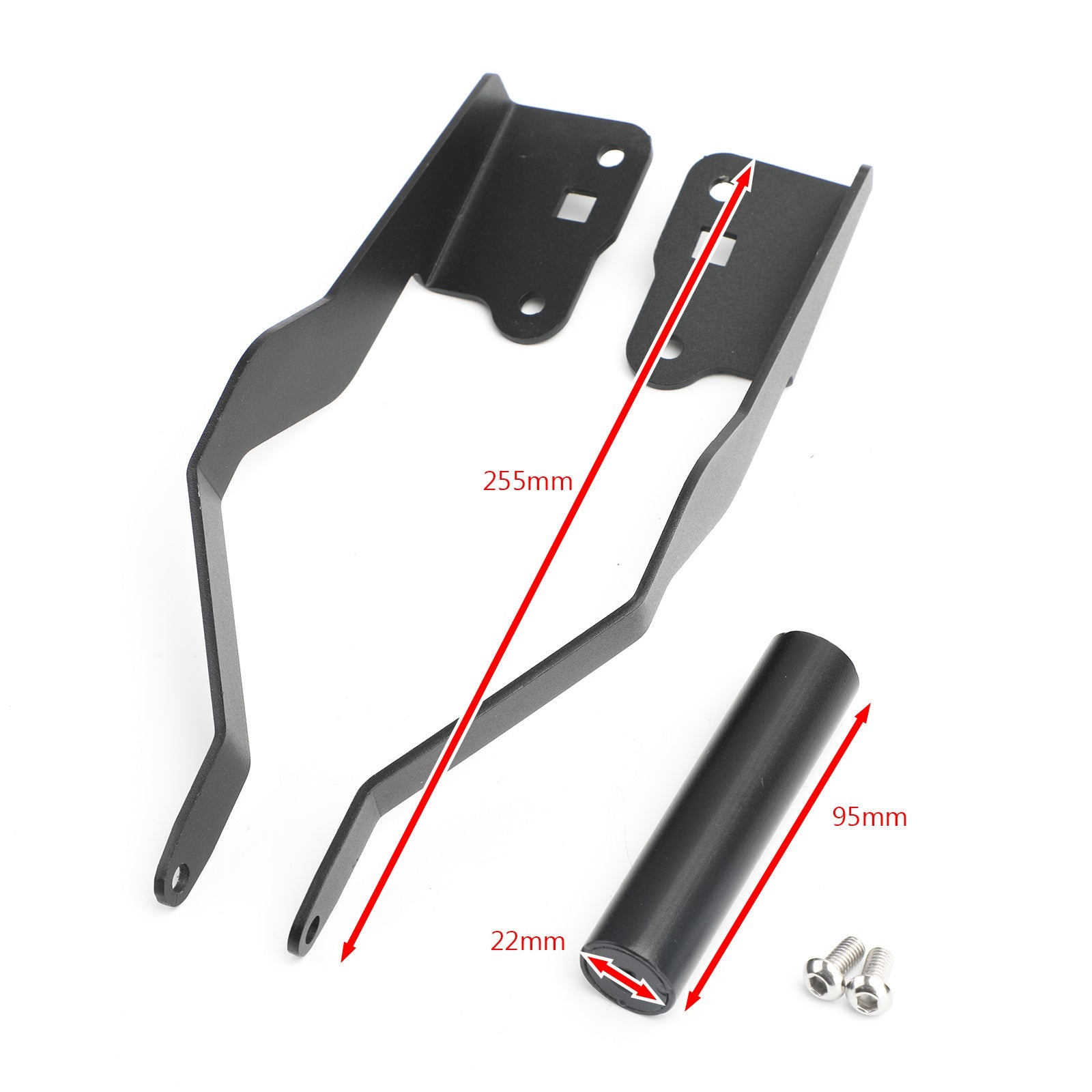 Čierne čelné sklo držiak na držiak smartfónu/držiak GPS pre BMW F750GS F850GS 18-19 Generic