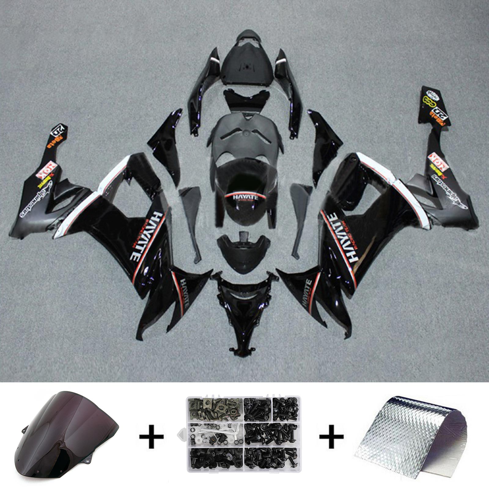 2008-2010 Kawasaki ZX10R Injektion Fairing Kit Bodywork Plastic ABS#120