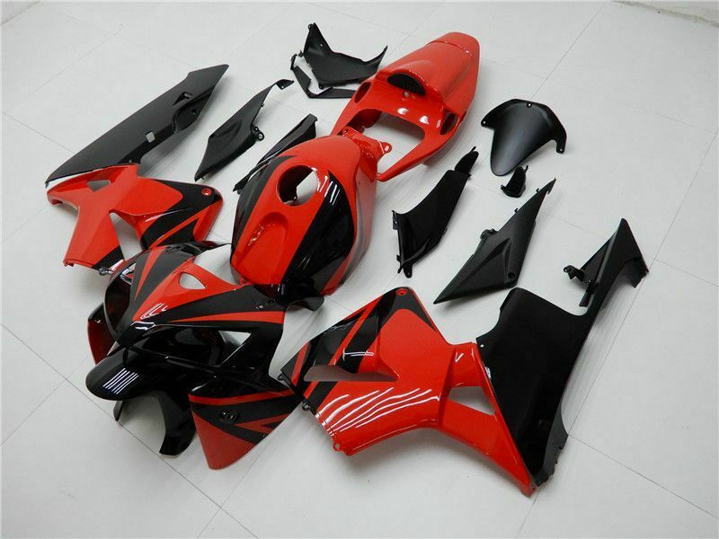 2005-2006 Honda CBR600RR Black Red Fairing Kit av Amotopart Fairings
