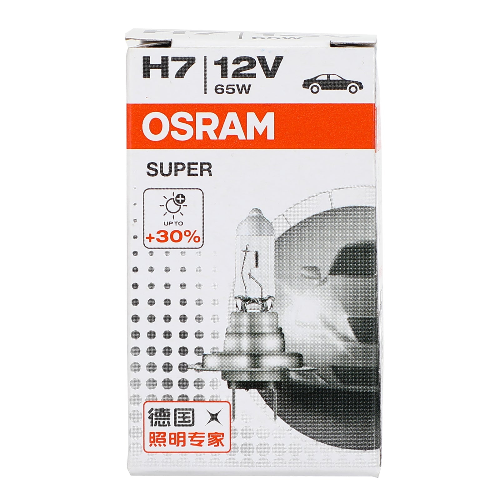 H7 pre osvetlenie svetlometov OSRAM Super +30% viac svetla PX26D 12V65W 62282 GENERIC