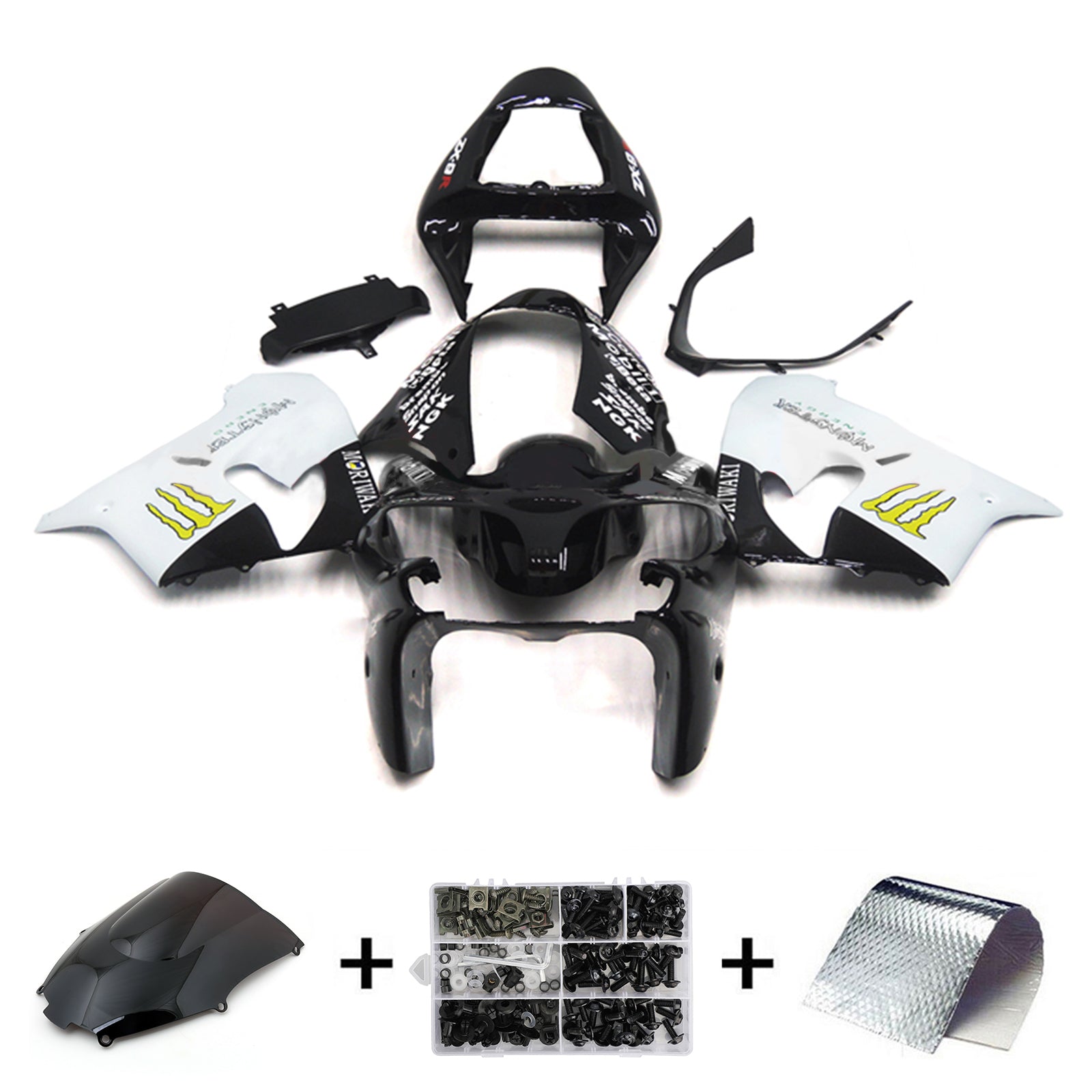 2002-2003 kawasaki zx9r injection de carénage kit de carrosserie en plastique ABS # 124