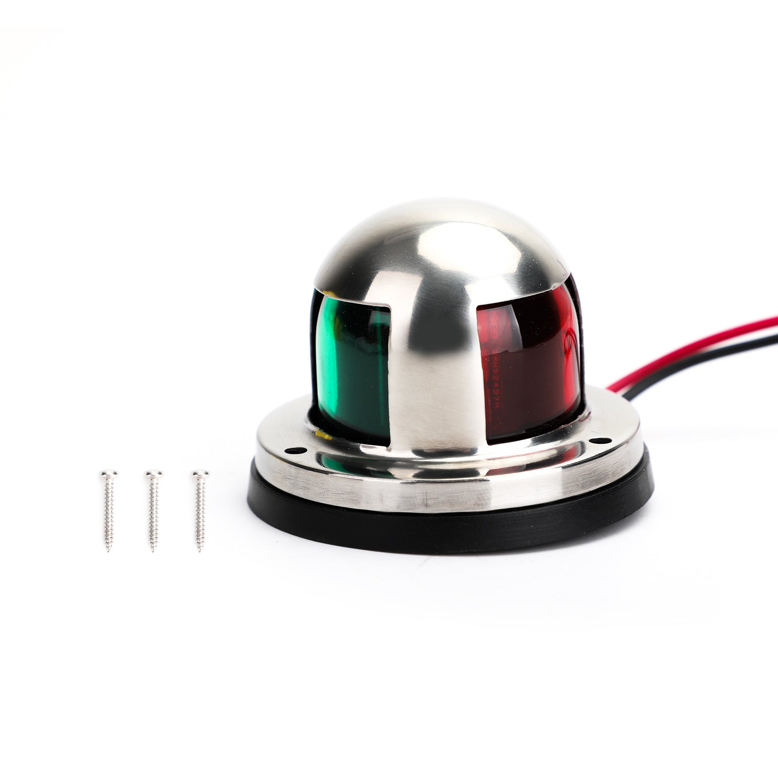 Feu de Navigation LED 2 en 1 en acier inoxydable, avec nœud bicolore, pour bateau et Yacht