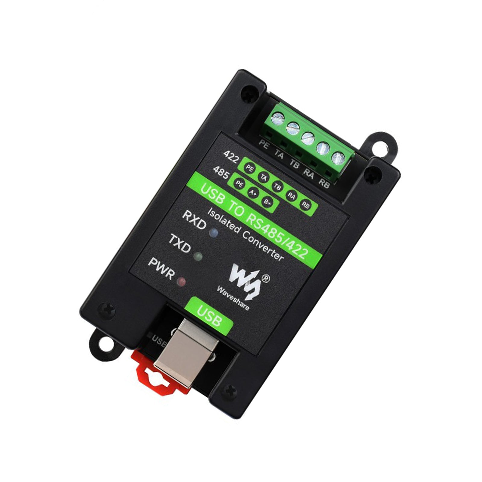 Geïsoleerde USB-naar-RS485/RS422-converter van industriële kwaliteit met meerdere beveiligingscircuits