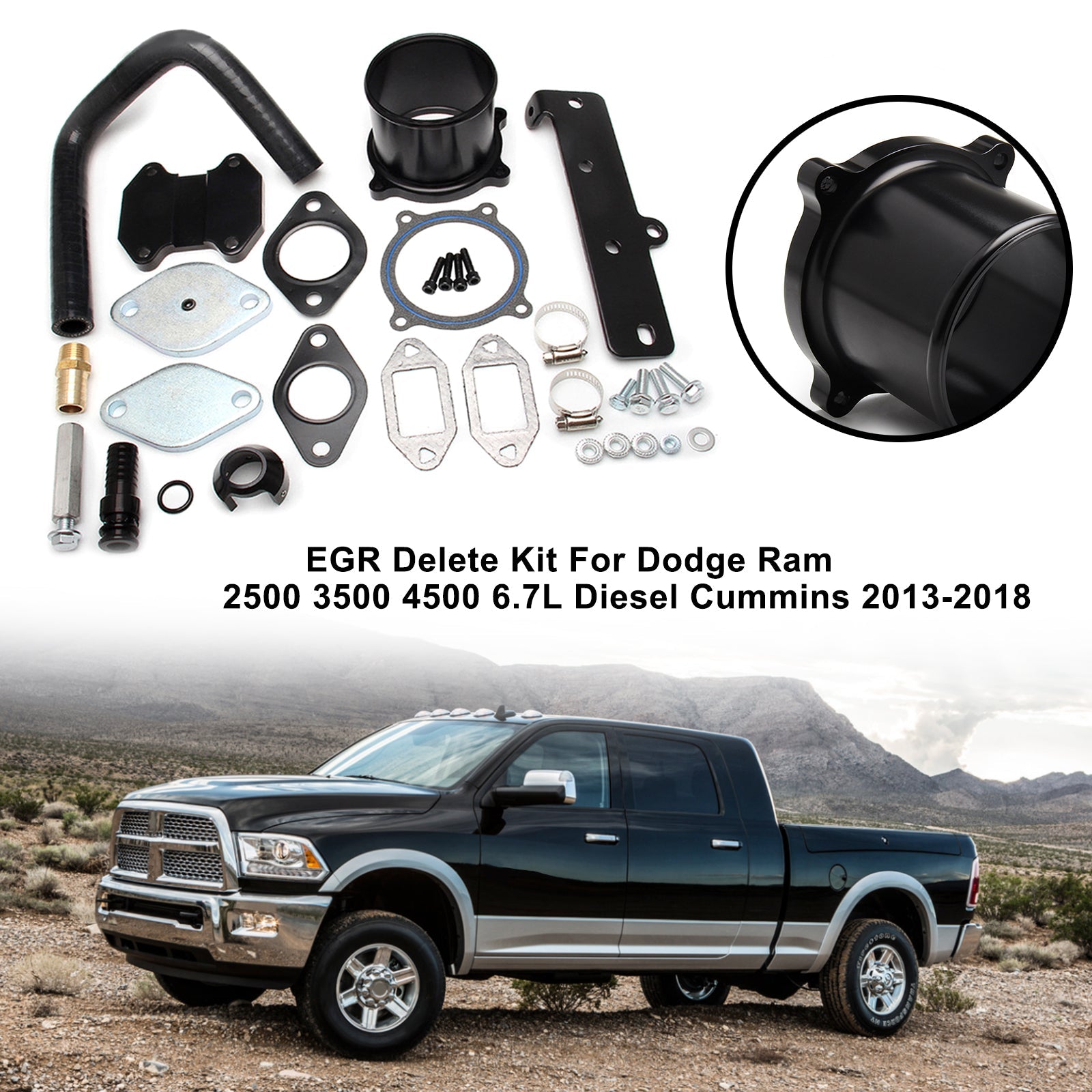 2013-2018 Dodge Ram 2500 3500 4500 5500 6,7 l Diesel Cummins Egr Delete Kit
