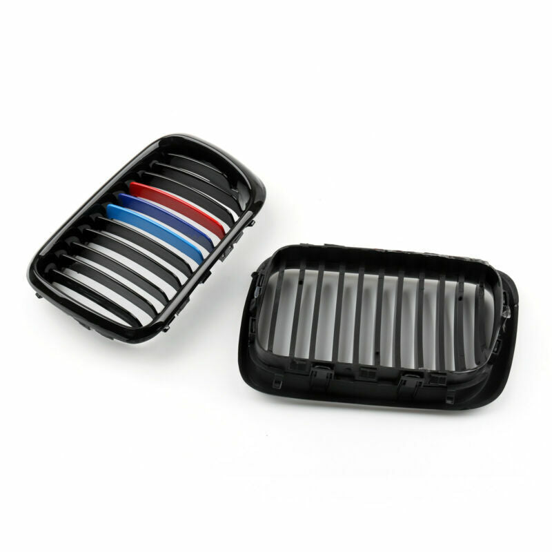 1997-1999 BMW E36 M3 Niergrille vooraan Mesh grille Glanzend zwart/matzwart Generiek