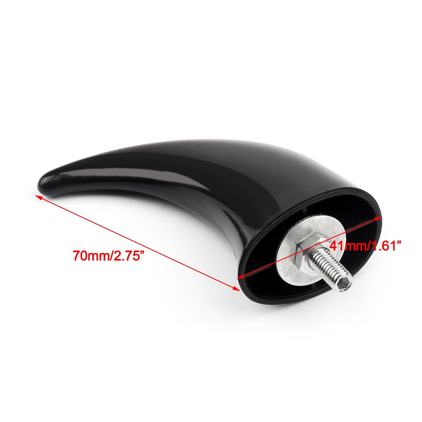 1X Motor ABS guardabarros delantero decoración cuerno punta para Dyna Glide Blk genérico