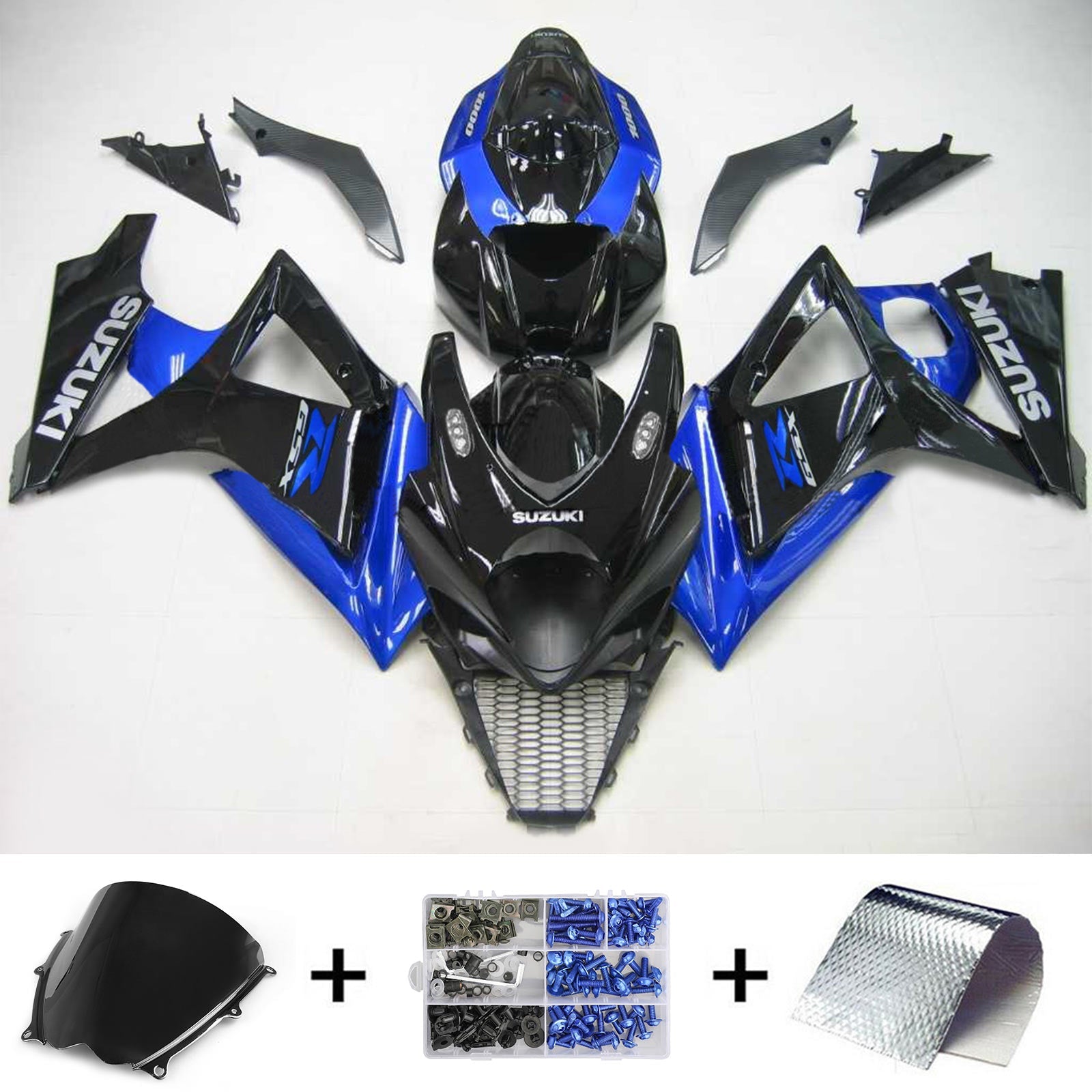 2007-2008 SUZUKI GSXR1000 K7 AMOTOPART INJEKTION FAIRING KIT BOODYWORK ABS #111