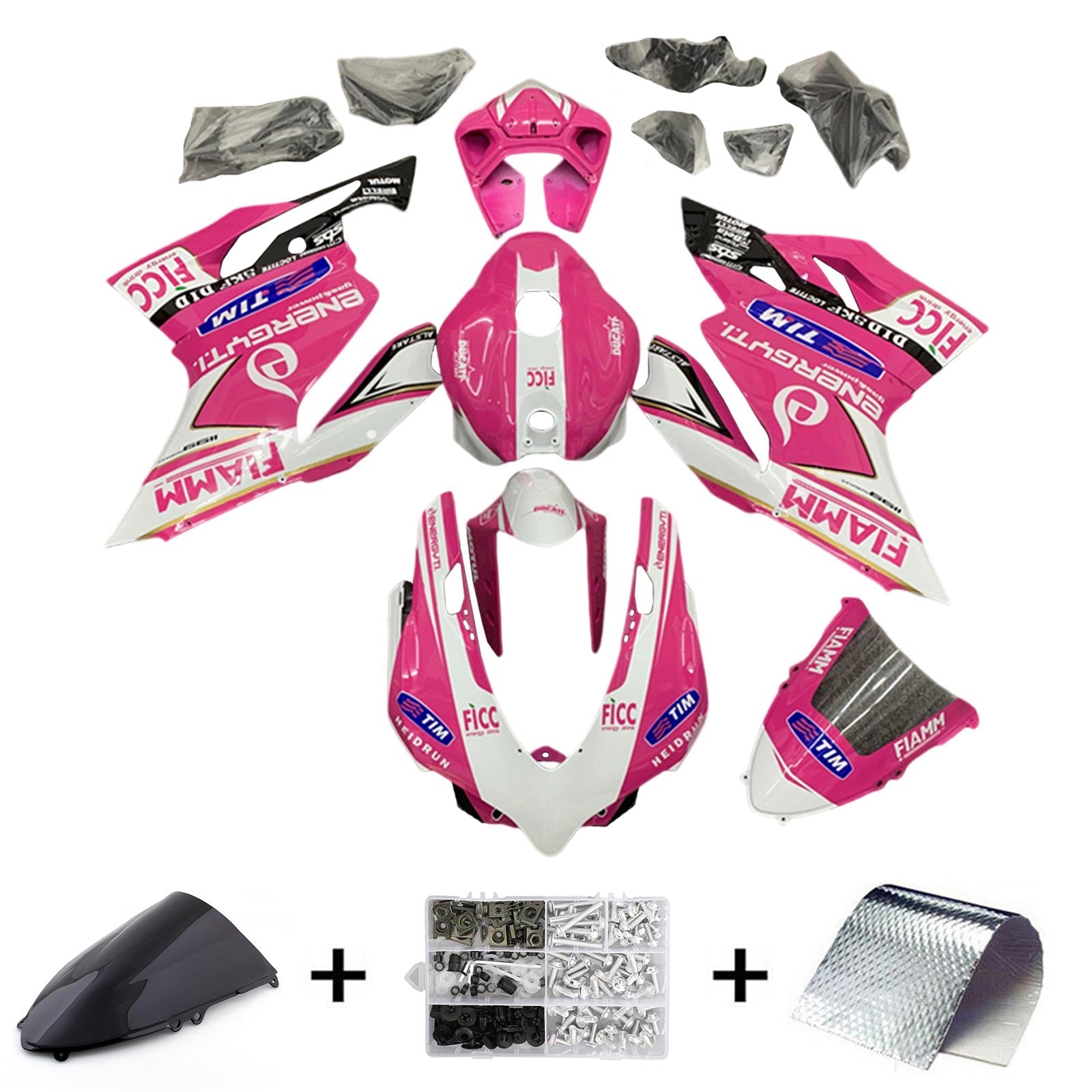 2012-2015 Ducati 1199 899 Kit na vstrekovanie kapotáže Bodywork Plastic ABS#116
