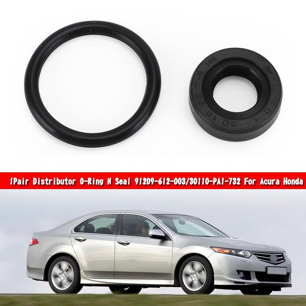 Acura for Honda 1Pair Distributor O-Ring N Seal 91209-612-003/30110-PA1-732 generisk