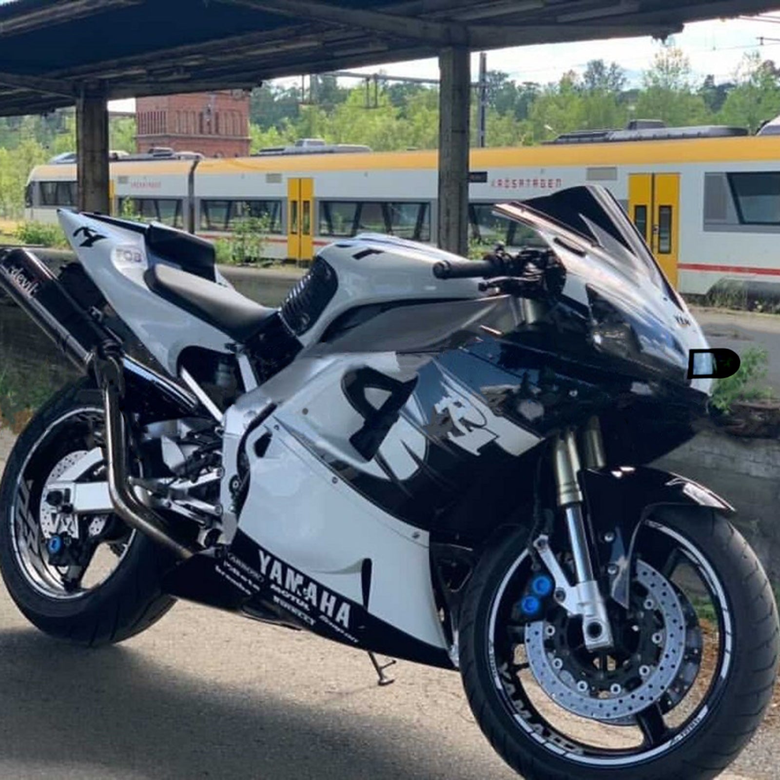 1998-1999 Yamaha yzf 1000 R1 Kit de camence d'injection de carrosserie en plastique ABS # 108