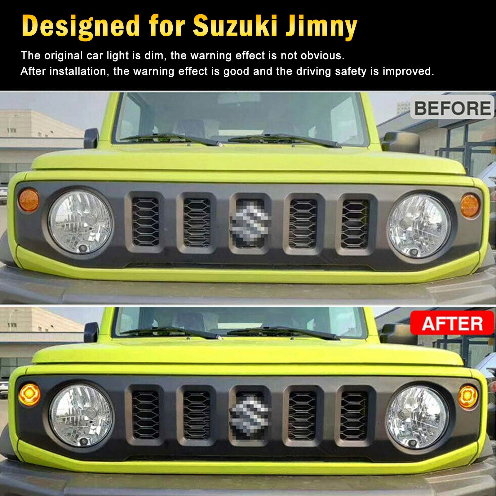 Suzuki Jimny JB64 JB74 2019-2021 Clear Dvojica svetla signálu predného otočenia