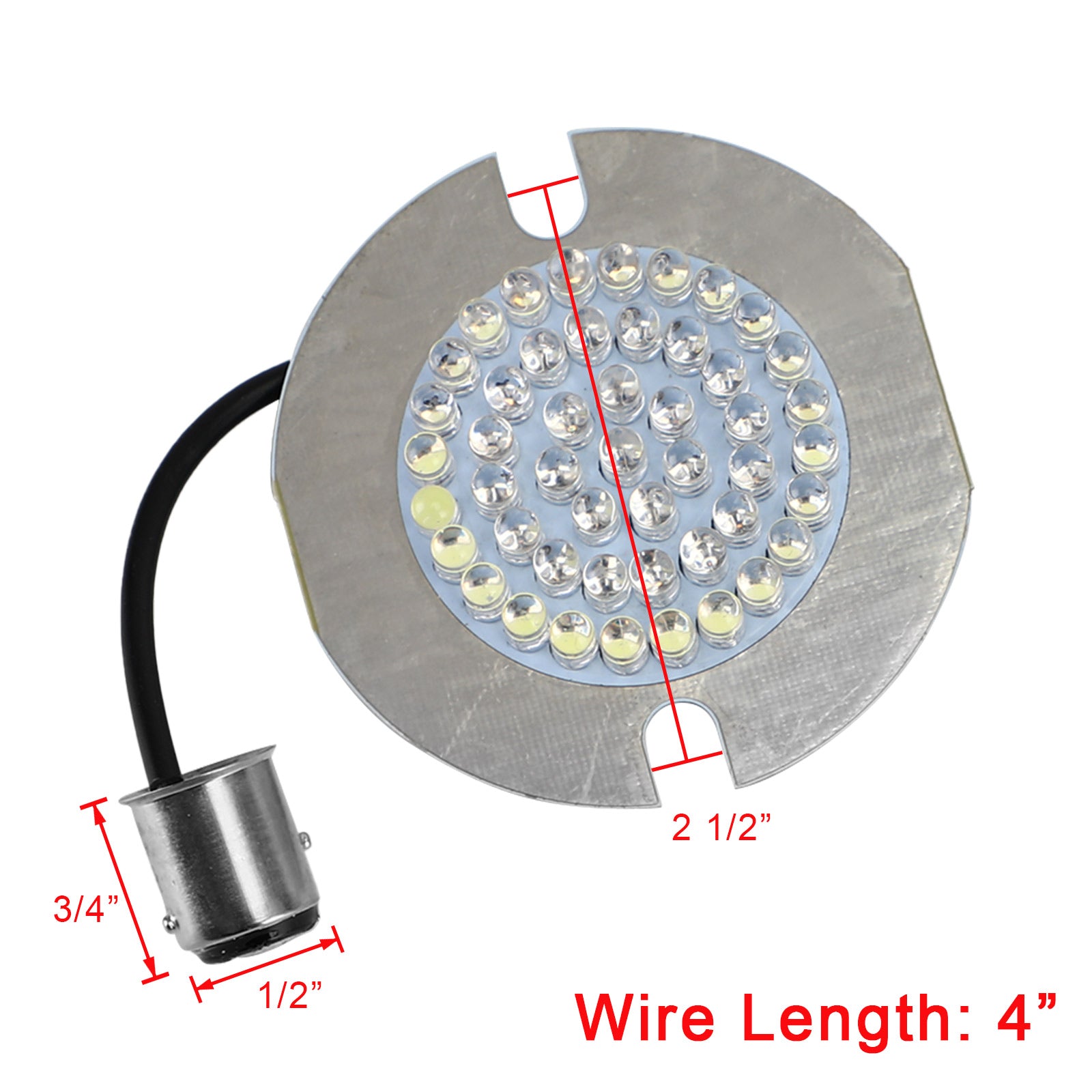 Bombilla LED de señal de giro trasera 1157 compatible con Dyna Touring Electra Glide Road King, color rojo