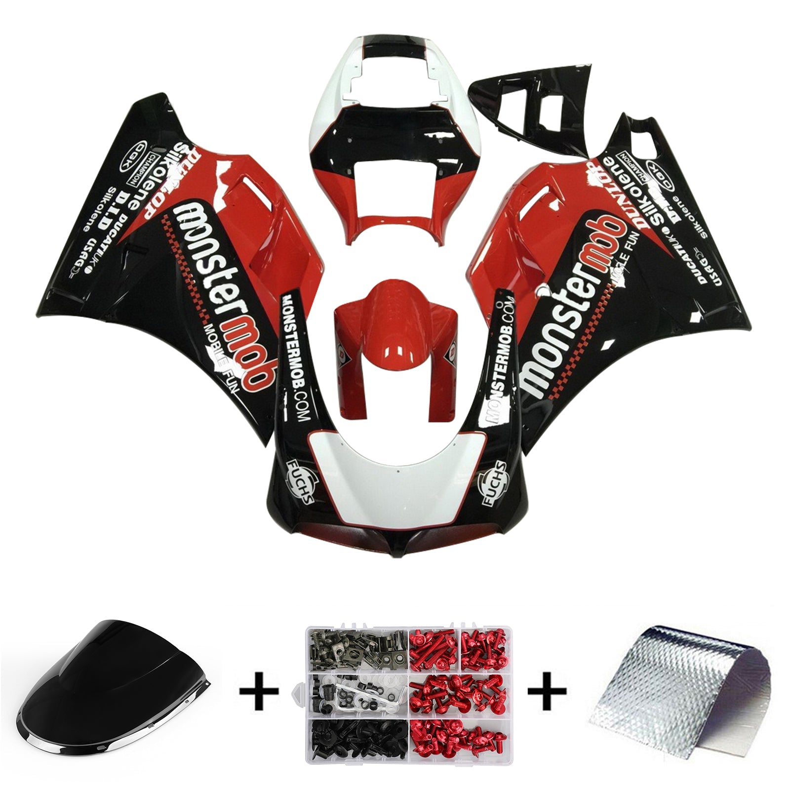 1996-2002 Ducati 996 748 916 998 FAIRING KIT BOODYWORK ABS #103