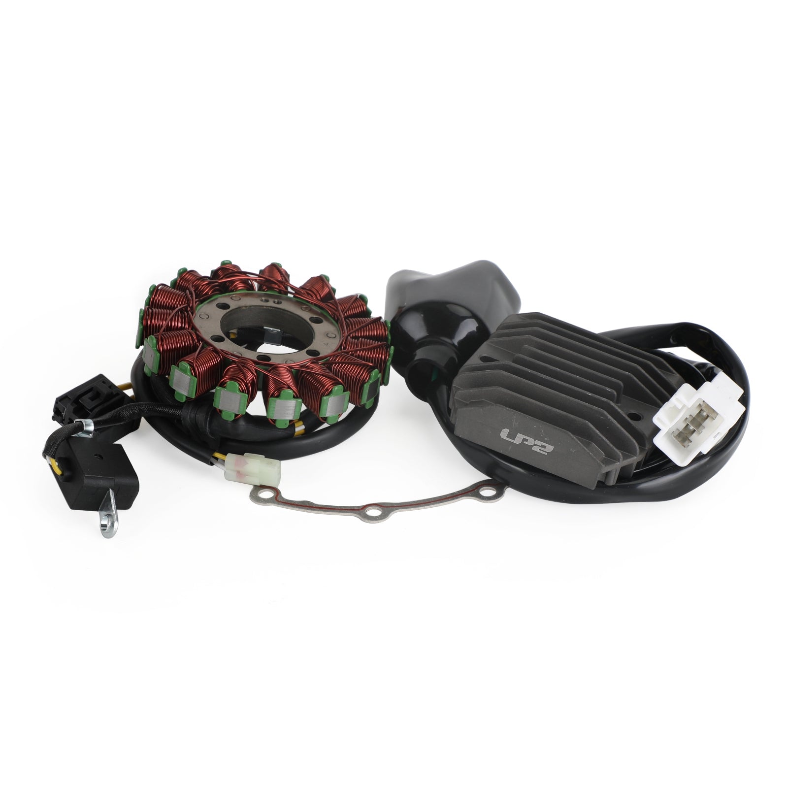 Magneto stator+spänningsregulator likriktare+packning för Honda CBR1000RR ABS 10-16 Generisk