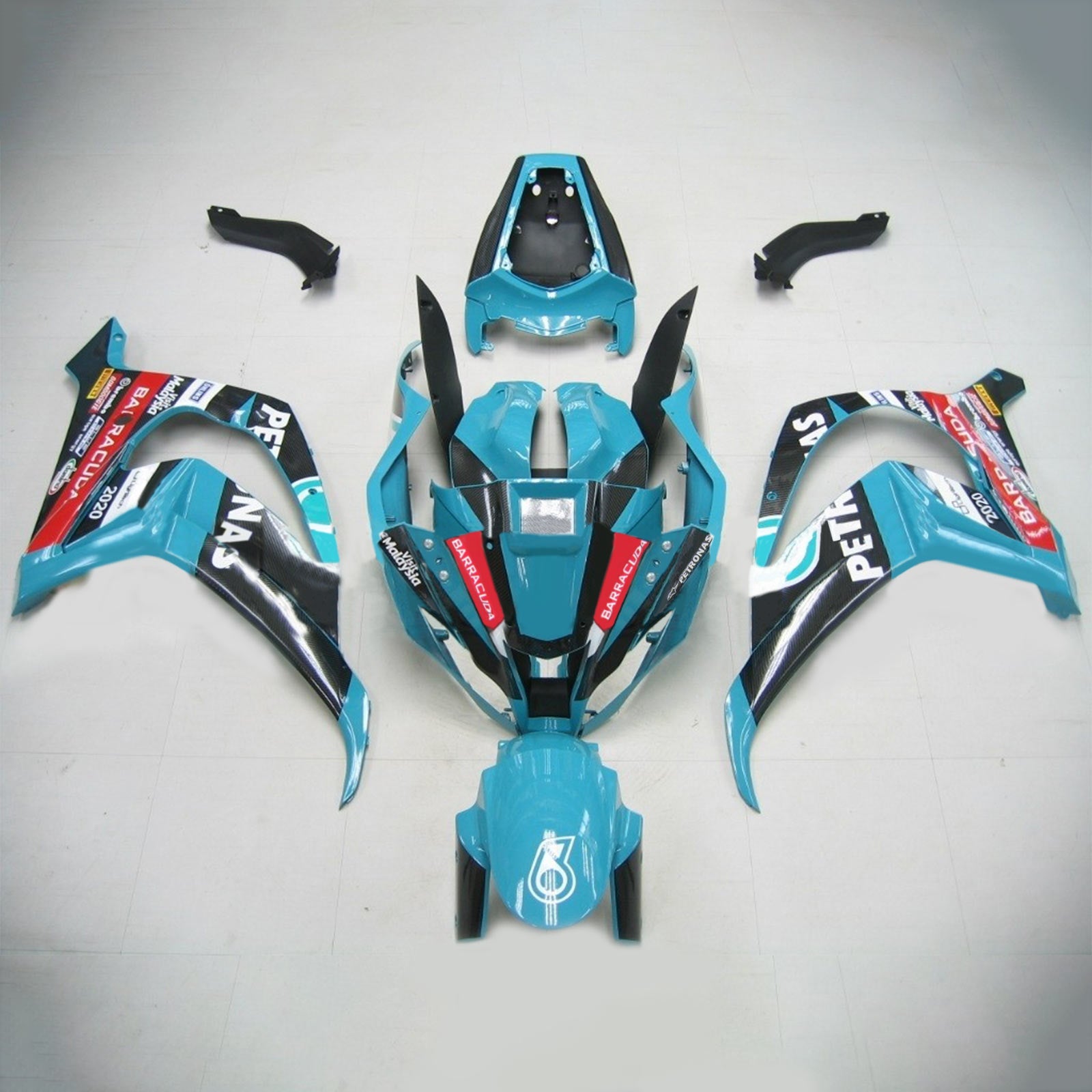 2011-2015 Kawasaki ZX10R Amotopart Injeksjon Fairing Kit Bodywork Plast Abs #101