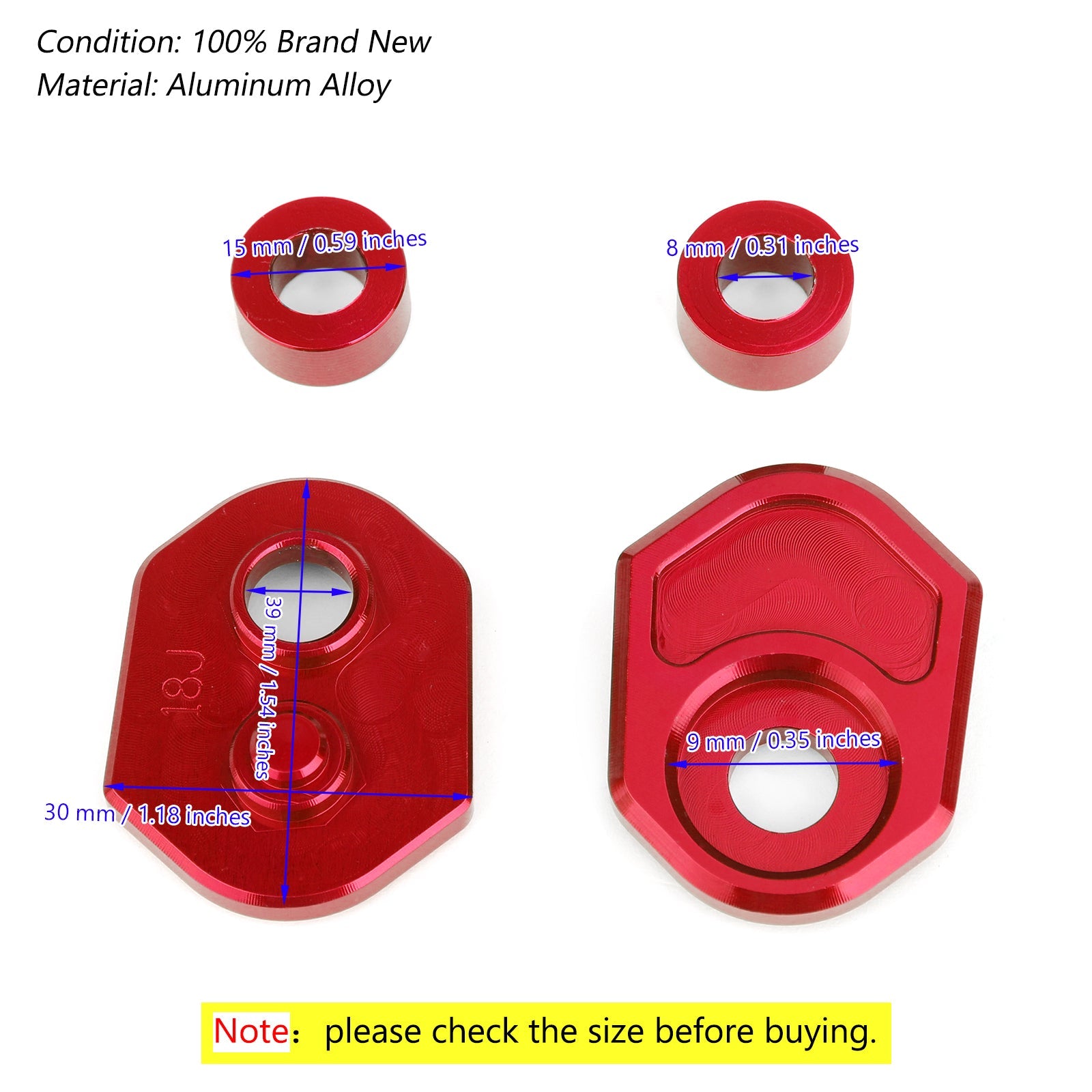 Aluminium richtingaanwijzers indicatoradapter afstandhouders voor Honda MSX125 MSX125SF Generiek