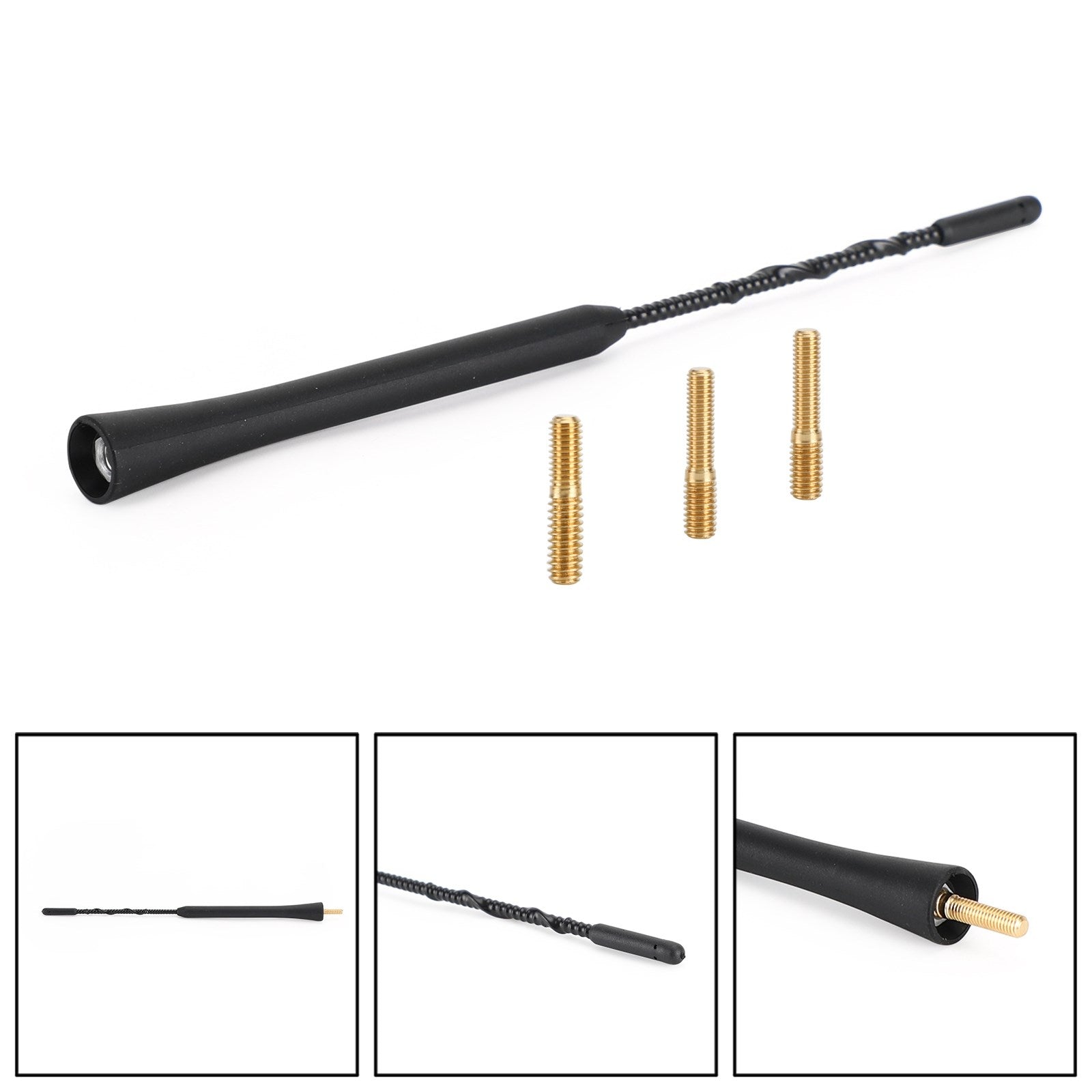 11"Tums svart antennmast AM/FM för Toyota Tacoma 1995-2016