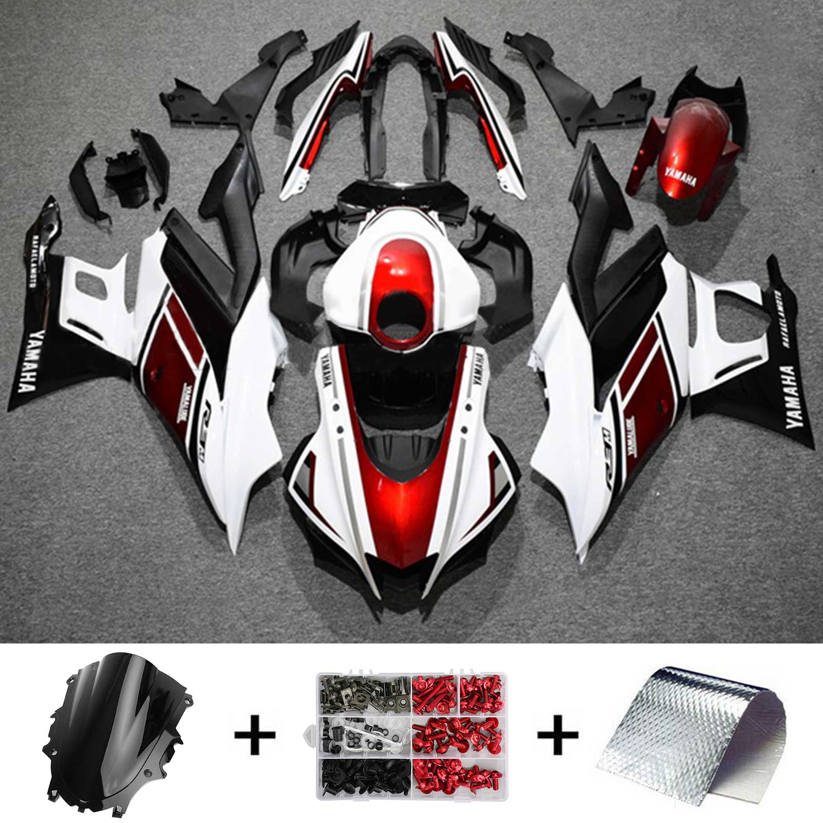 2022-2023 Yamaha YZF-R3 R25 Kit de carénage d'injection carrosserie plastique ABS #122