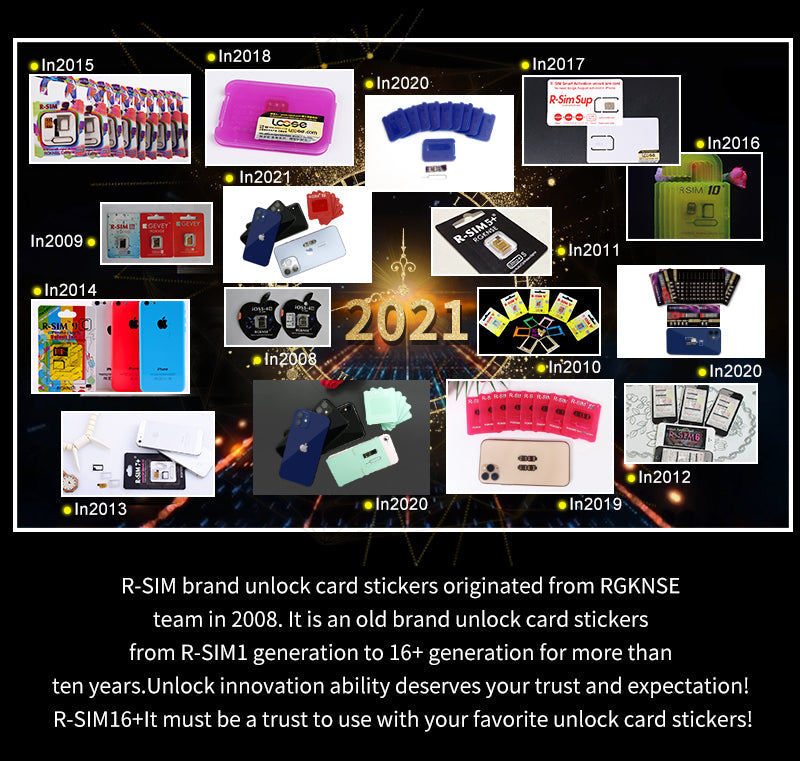 R-SIM 16+ Nano Lås opp RSIM-kort Fit for iPhone 13 Pro 12 Pro Max XS XR 8 iOS 15