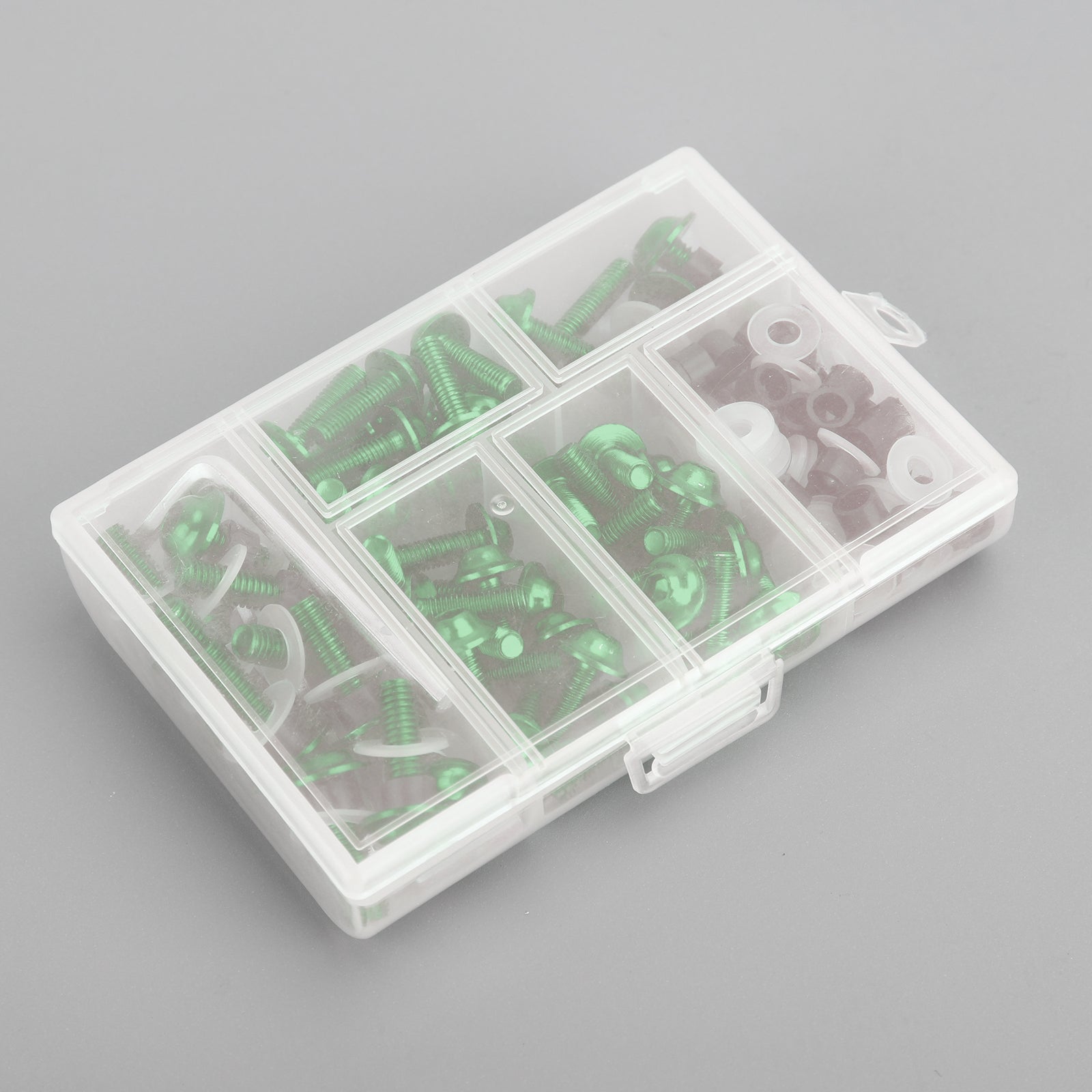 158x Fastener Clip Screw Bolt Kit Motorsykkel Sportsykkel vindskjerm Fairing Green Generic