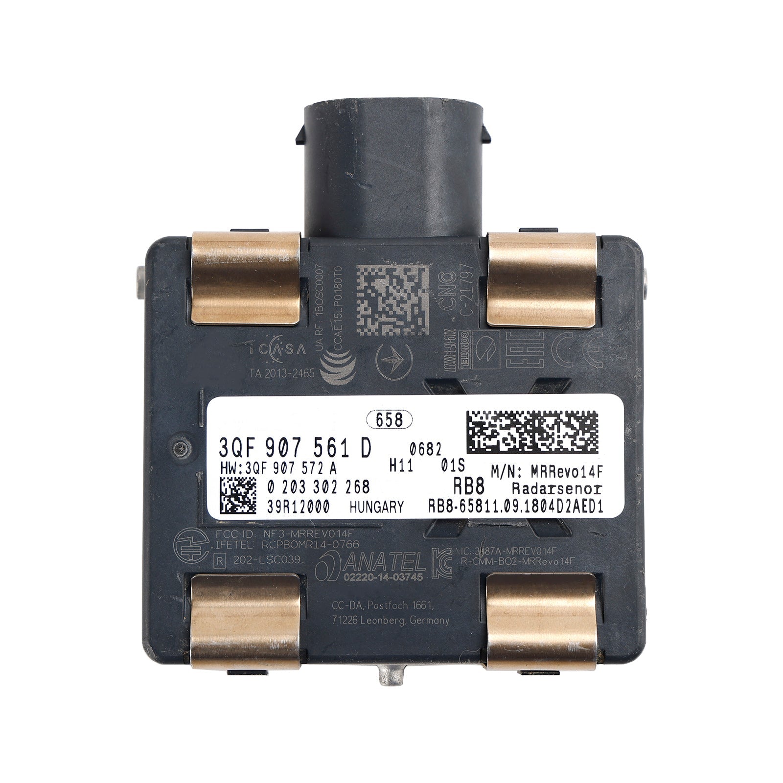 Capteur radar de distance du régulateur de vitesse Volkswagen Golf SportWagen 2018-2019 3QF907561D