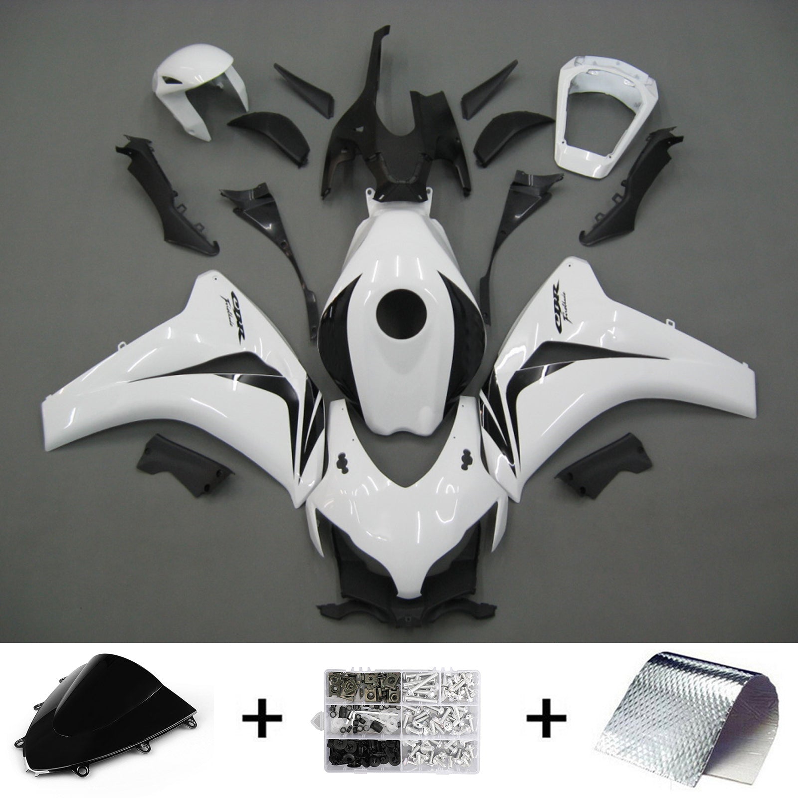 Kit de carenado blanco Honda CBR1000 RR 2008-2011