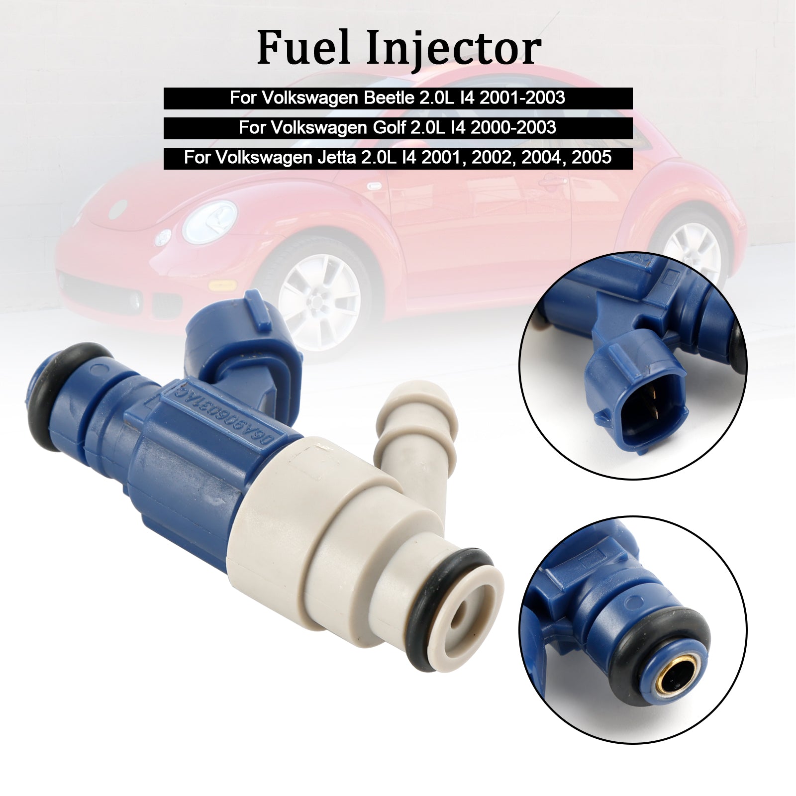 VW Golf Beetle Jetta 2.0L I4 2000-2005 1pcs injecteur de carburant 0280155995