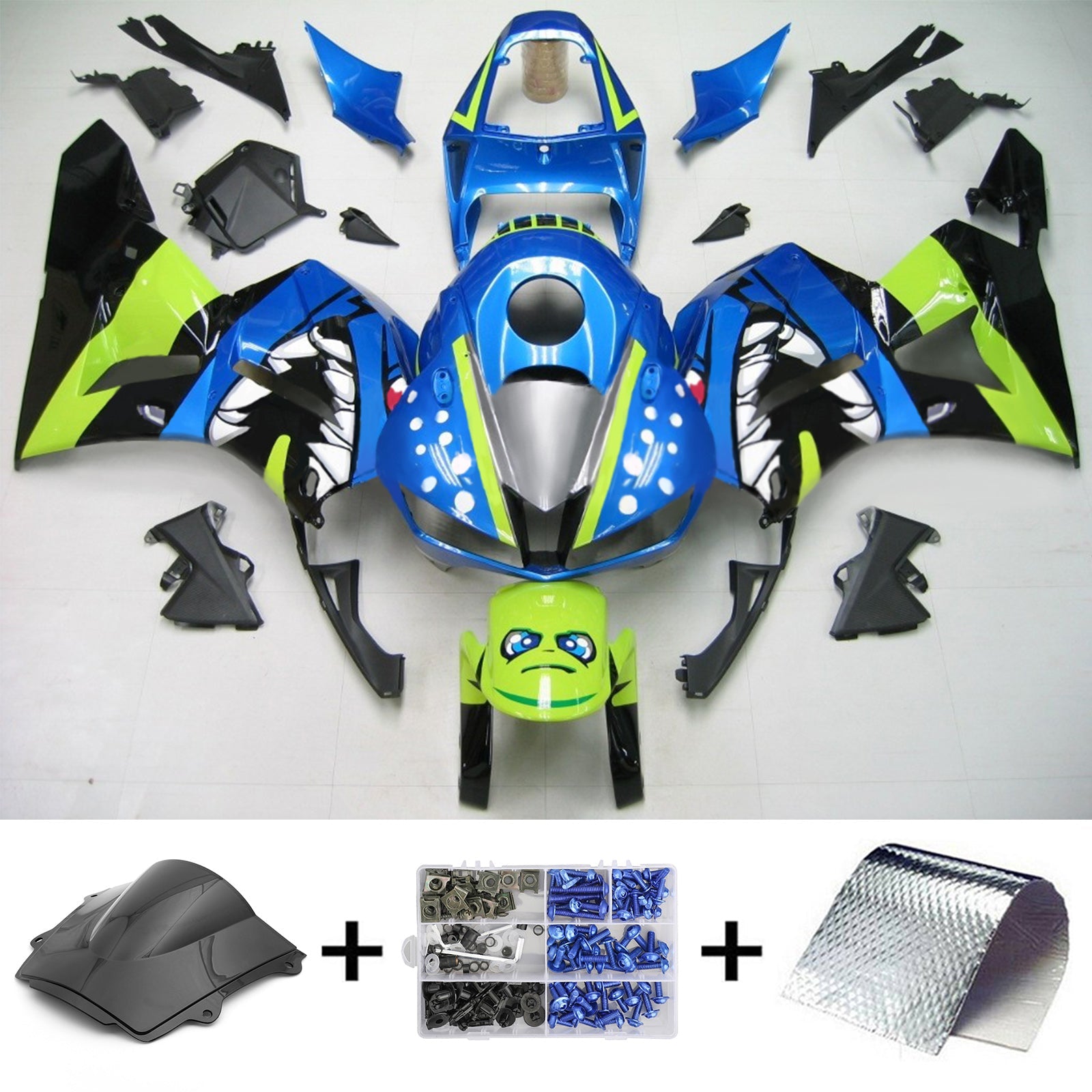 2013-2023 Honda CBR600RR F5 Kit de carénage injection Bodywork Plastic Abs # 101
