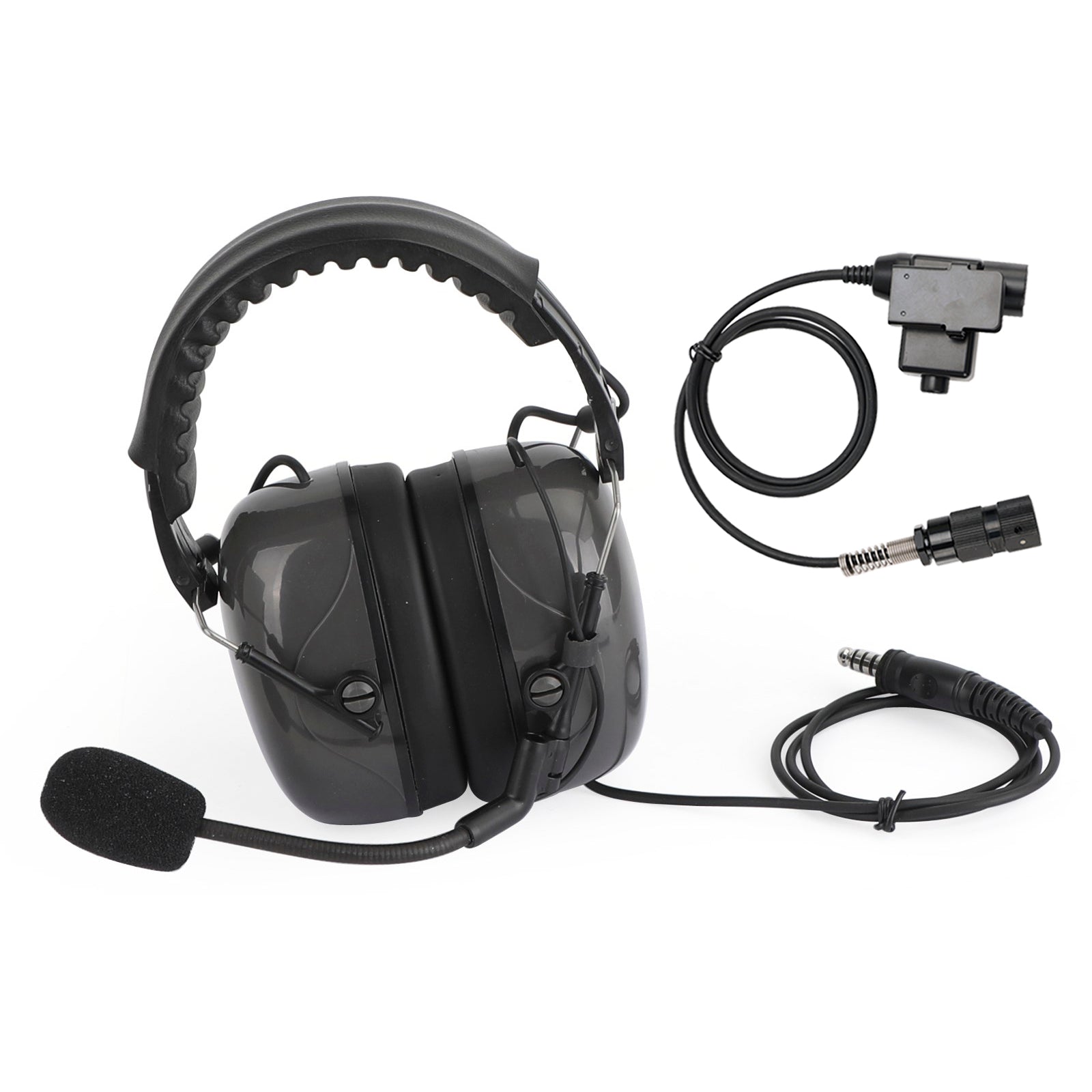 Para AN/PRC148 PRC152 U329 6-Pin U94 PTT C5 Auriculares con cancelación de ruido ajustables