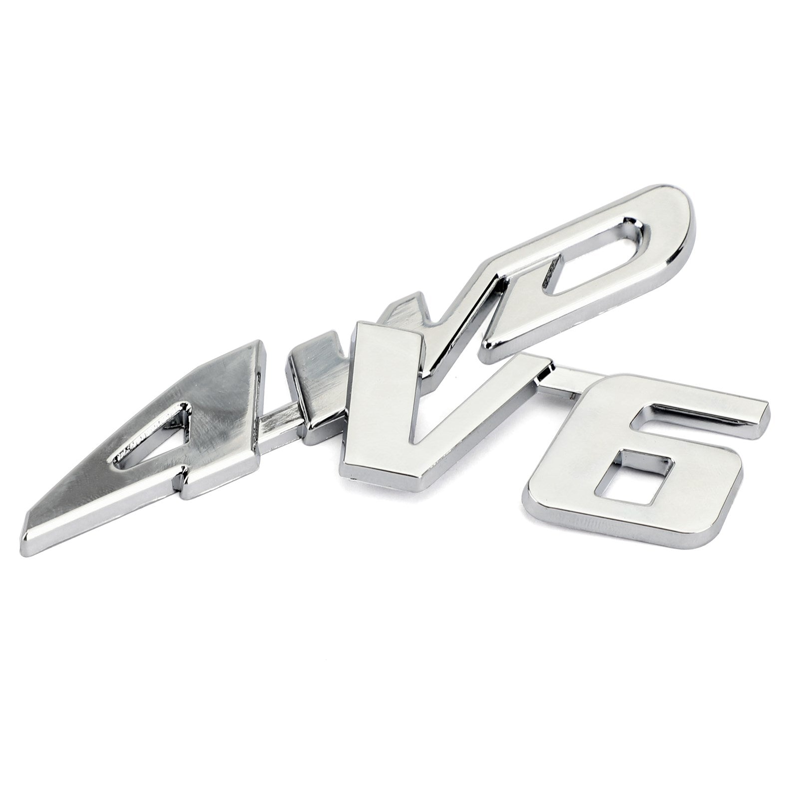 3D Chrome Metal 4WD Coche Tronco Trasero Guardabarros Emblema Insignia Calcomanía Etiqueta 4WD SUV V6 Genérico