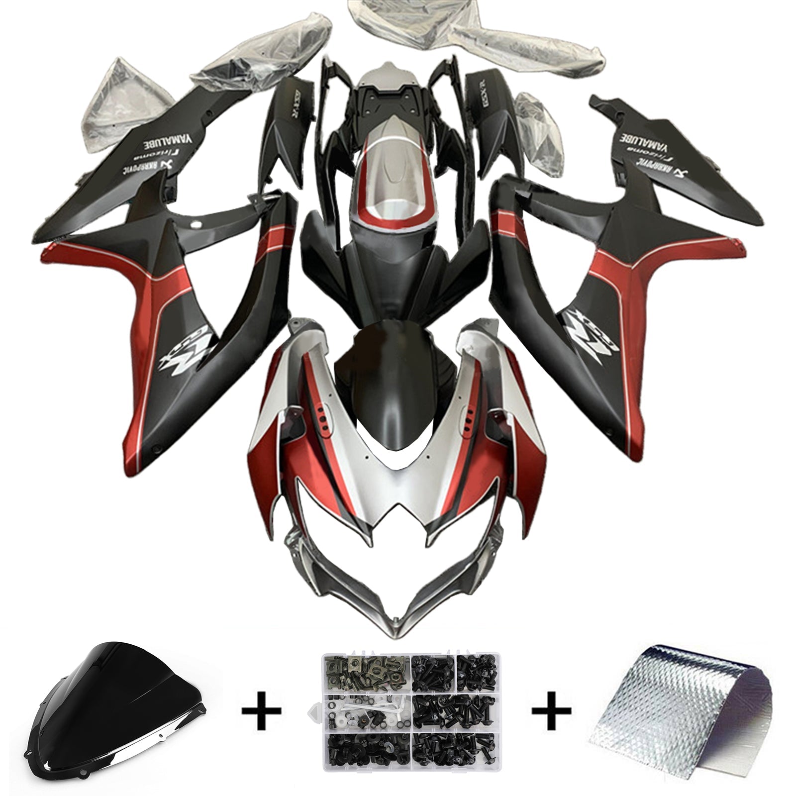 2008-2010 Suzuki GSXR 600/750 K8 Kit de carénage carrosserie plastique ABS