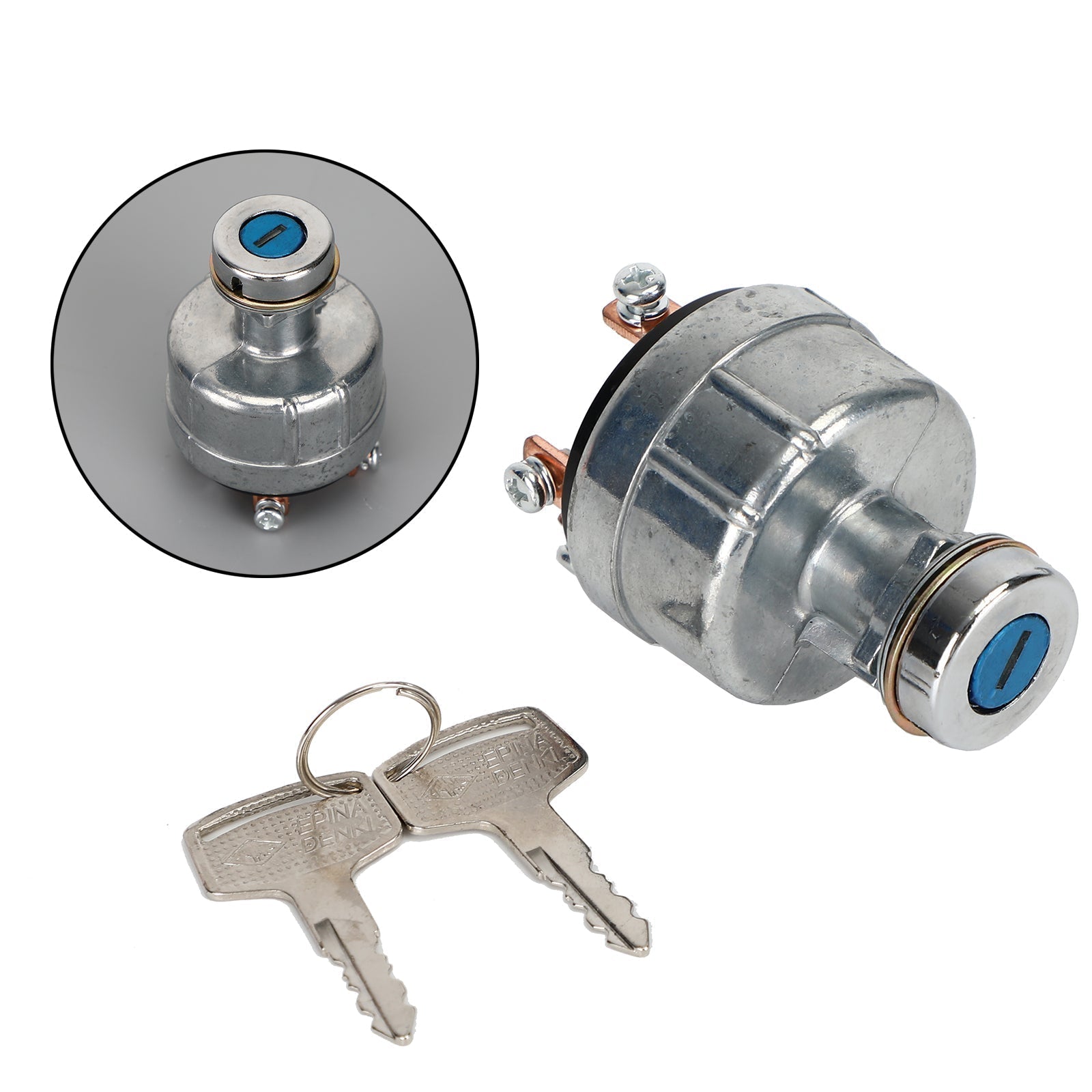 Commutateur d'allumage de démarreur pour pelle Hitachi EX200 EX200-1 avec 6 broches 2 clés