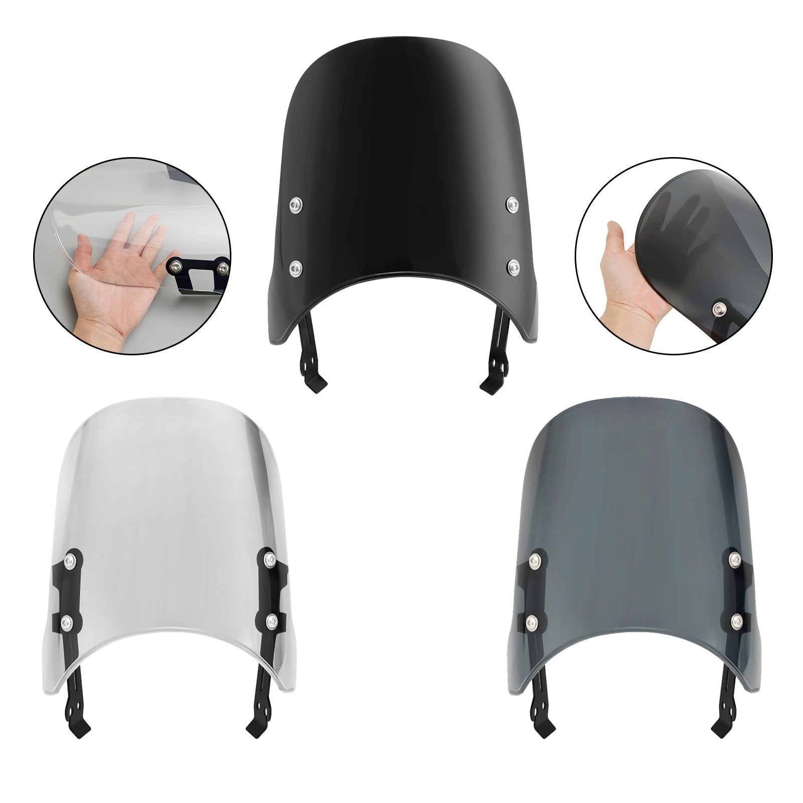 Ducati Scrambler 800 400 2015-2022 Černé sklo čelného skla