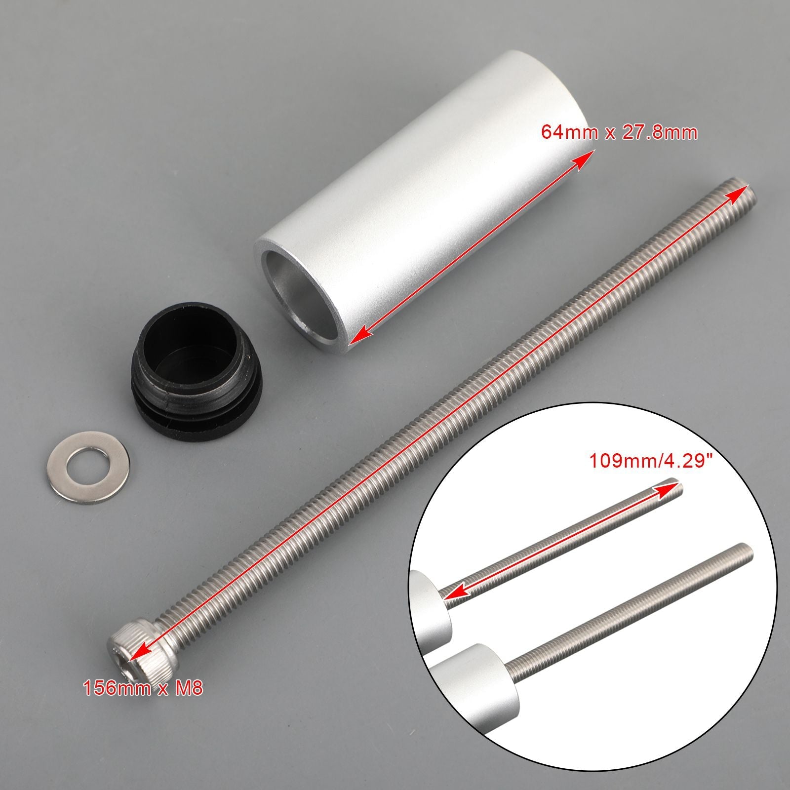 Areyourshop – paire de tiges d'extension de lumière auxiliaire, adaptées à la BMW R1200GSA 14-2018 R1250GSA 18-2021