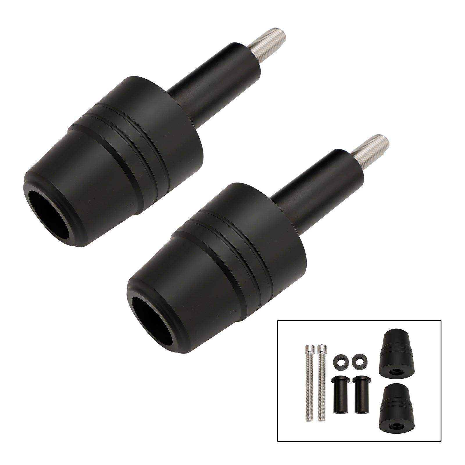 Yamaha MT-07 FZ-07 Tracer 2014-2023 Proteção ao controle deslizante do quadro do quadro de alumínio preto preto